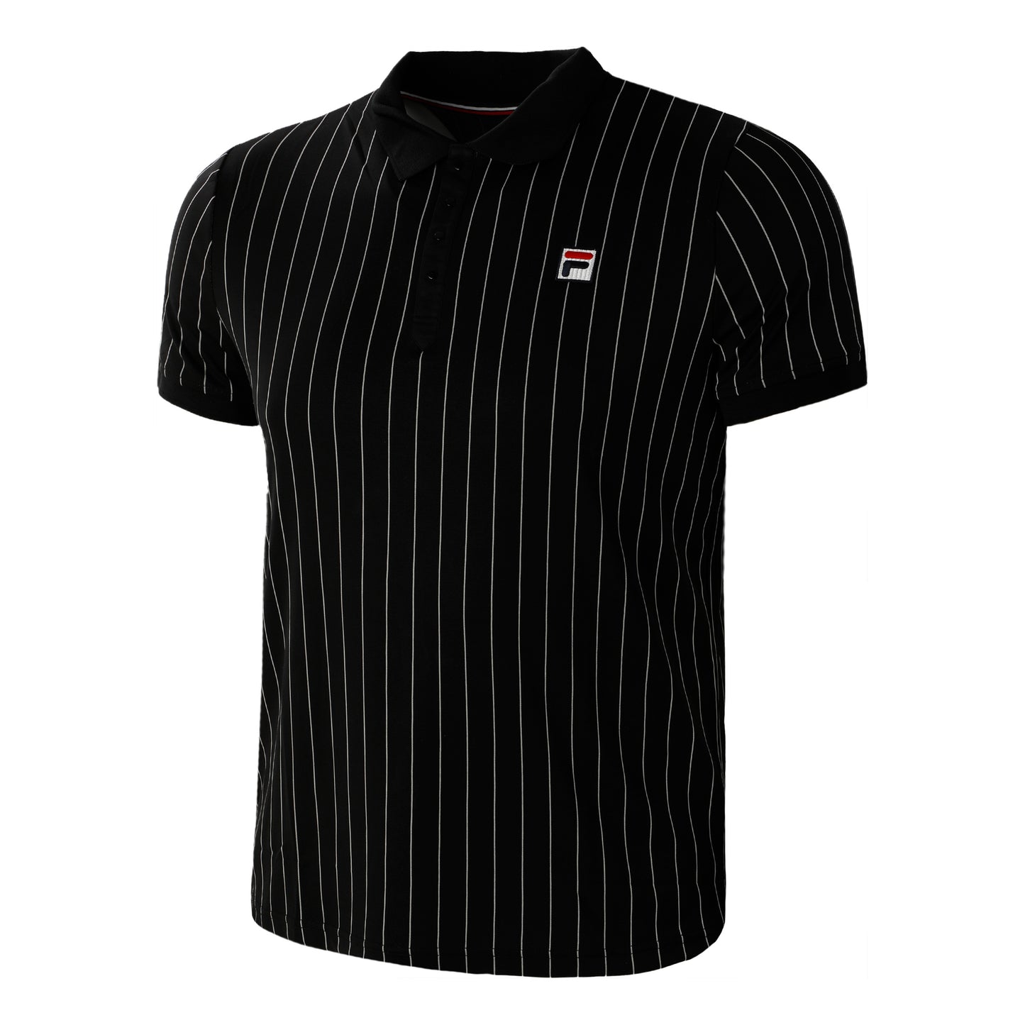 Fila Stripes Polo Herrar-Svart,Vit Fila Stripes Polo Herrar-Svart,Vit