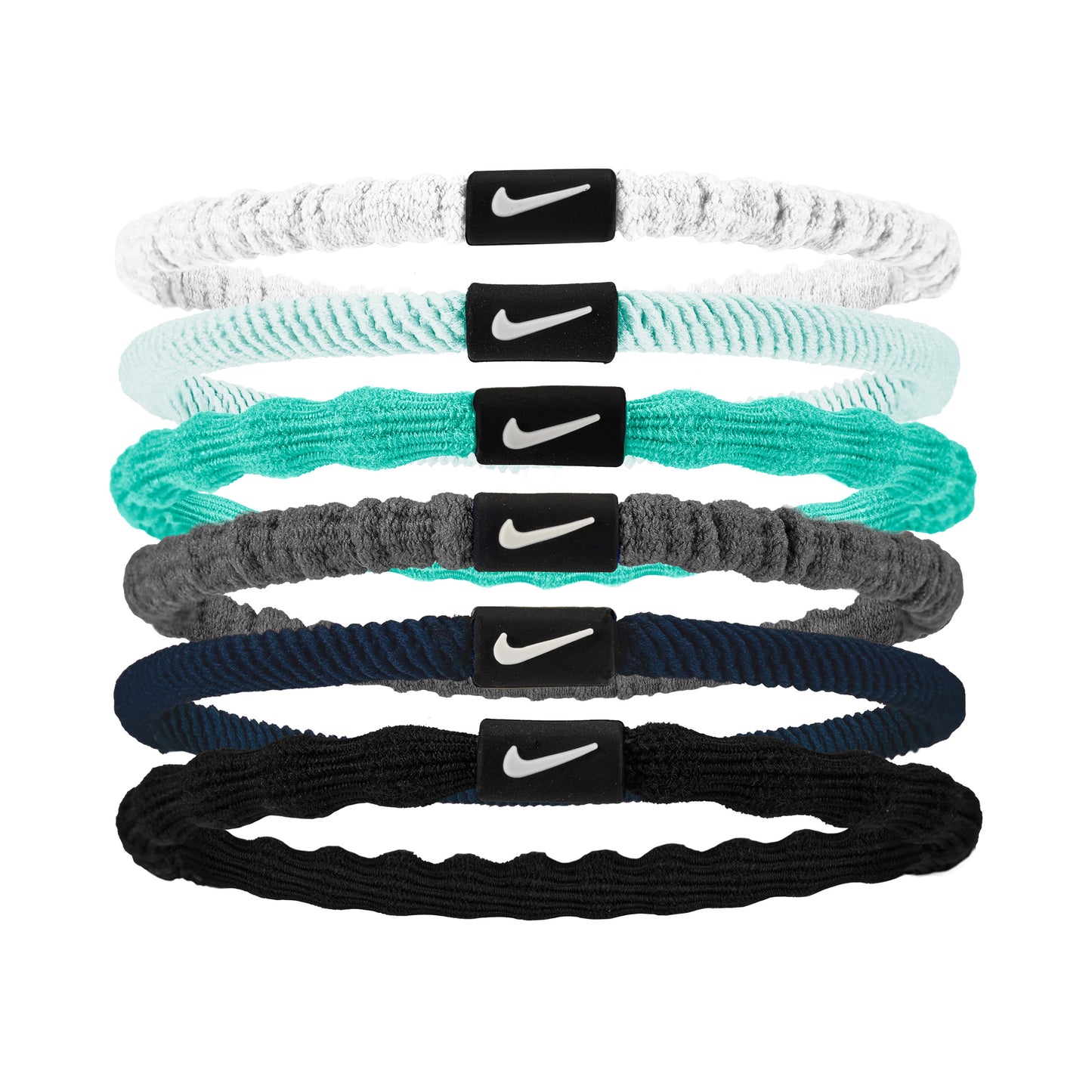 Nike Flex Hair Tie Hårband 6-pack Unisex - flerfärgad, vit Nike Flex Hair Tie Hårband 6-pack Unisex - flerfärgad, vit