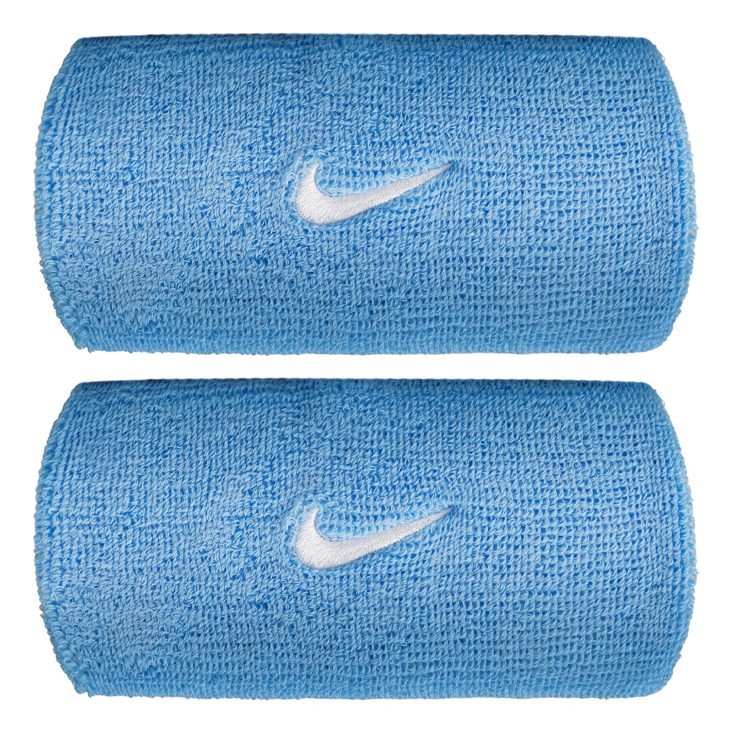 Nike Swoosh Classic Doublewide Svettband lång - blå, vit Nike Swoosh Classic Doublewide Svettband lång - blå, vit