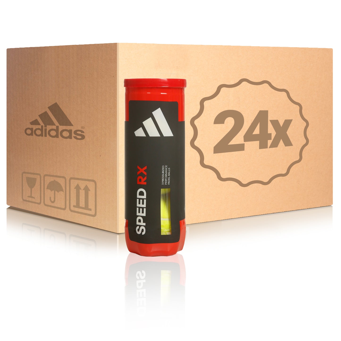 adidas 24x 3-pack rör Speed RX I kartong adidas 24x 3-pack rör Speed RX I kartong