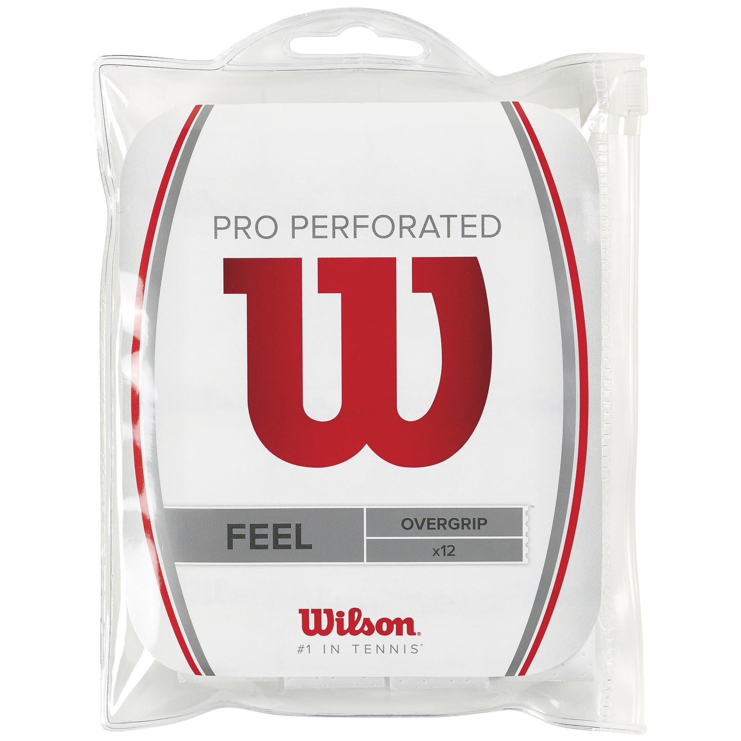Wilson Pro Overgrip Perforated 12-pack-Vit Wilson Pro Overgrip Perforated 12-pack-Vit