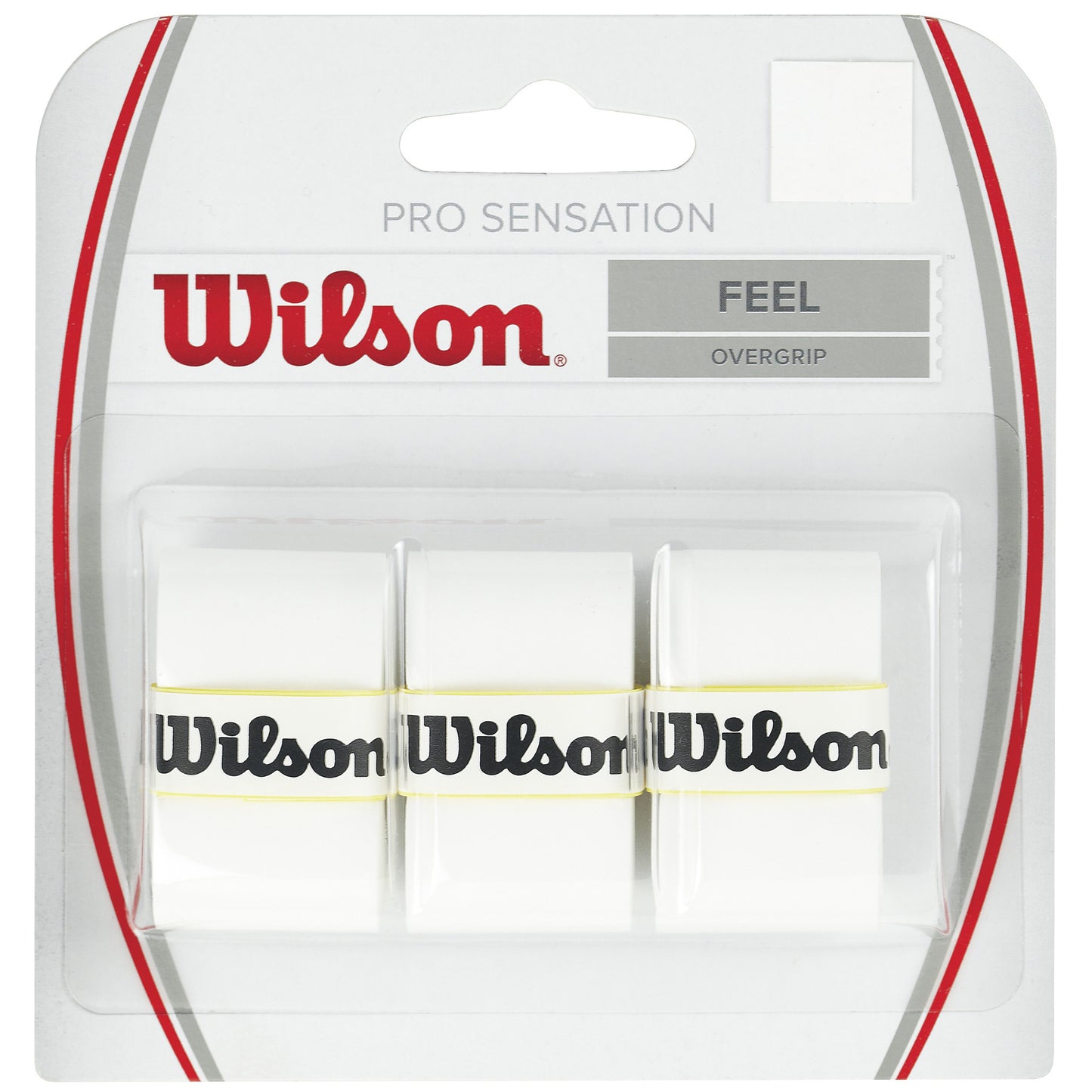 Wilson Pro Overgrip Sensation 3-pack-Vit Wilson Pro Overgrip Sensation 3-pack-Vit