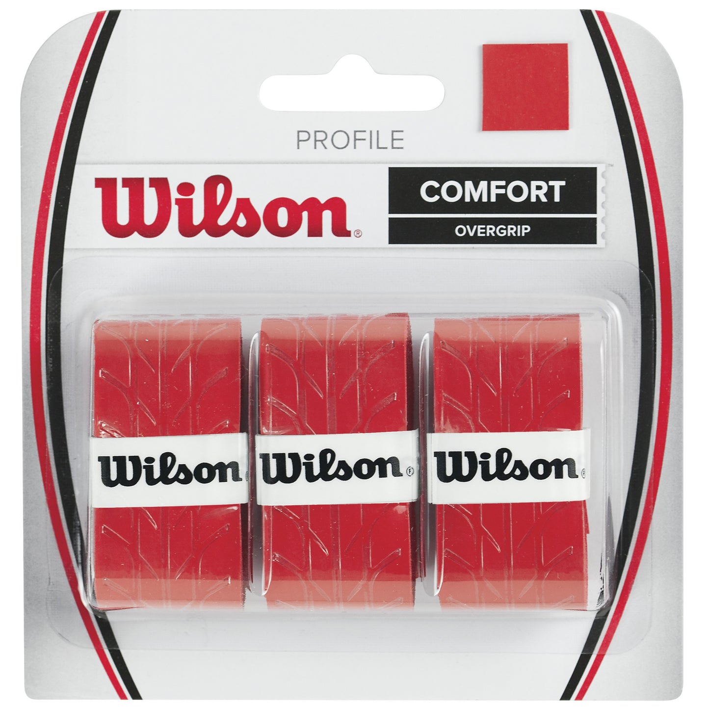 Wilson Profile Overgrip 3-pack-Röd Wilson Profile Overgrip 3-pack-Röd