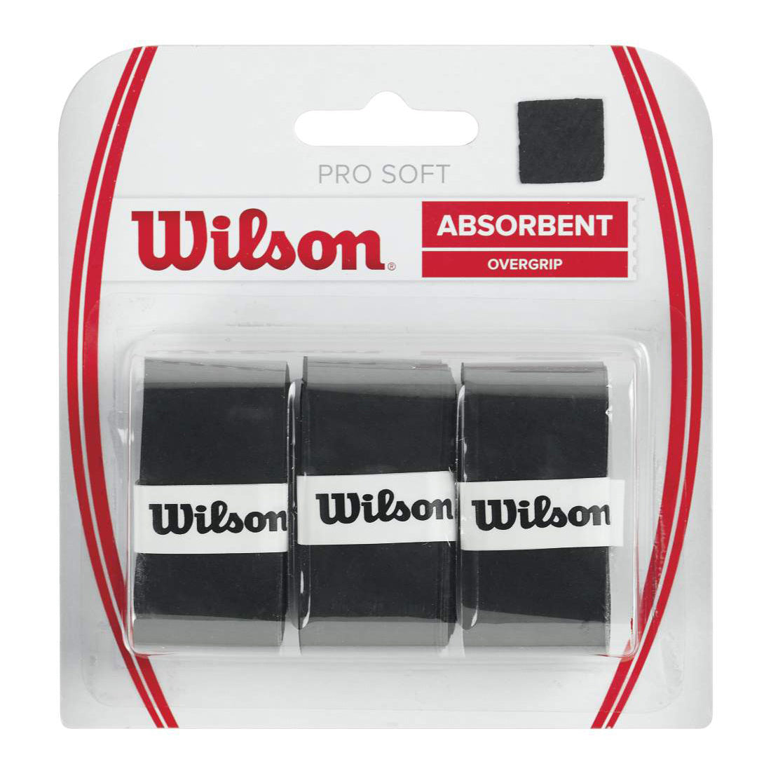 Wilson Soft Overgrip 3-pack-Svart Wilson Soft Overgrip 3-pack-Svart