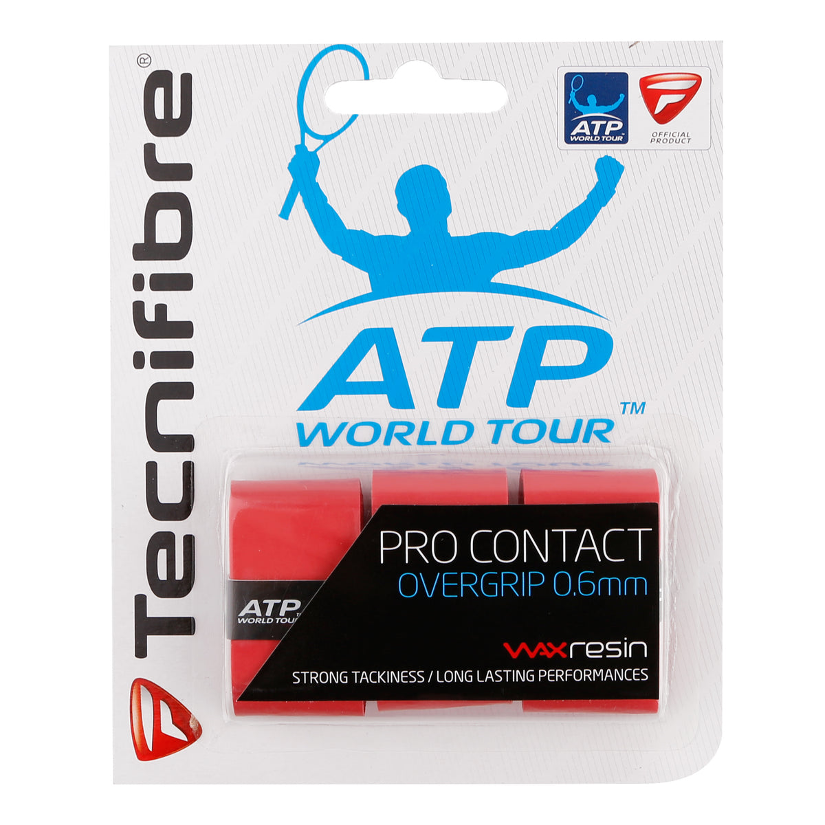 Tecnifibre Contact Pro 3er 3-pack-Röd Tecnifibre Contact Pro 3er 3-pack-Röd