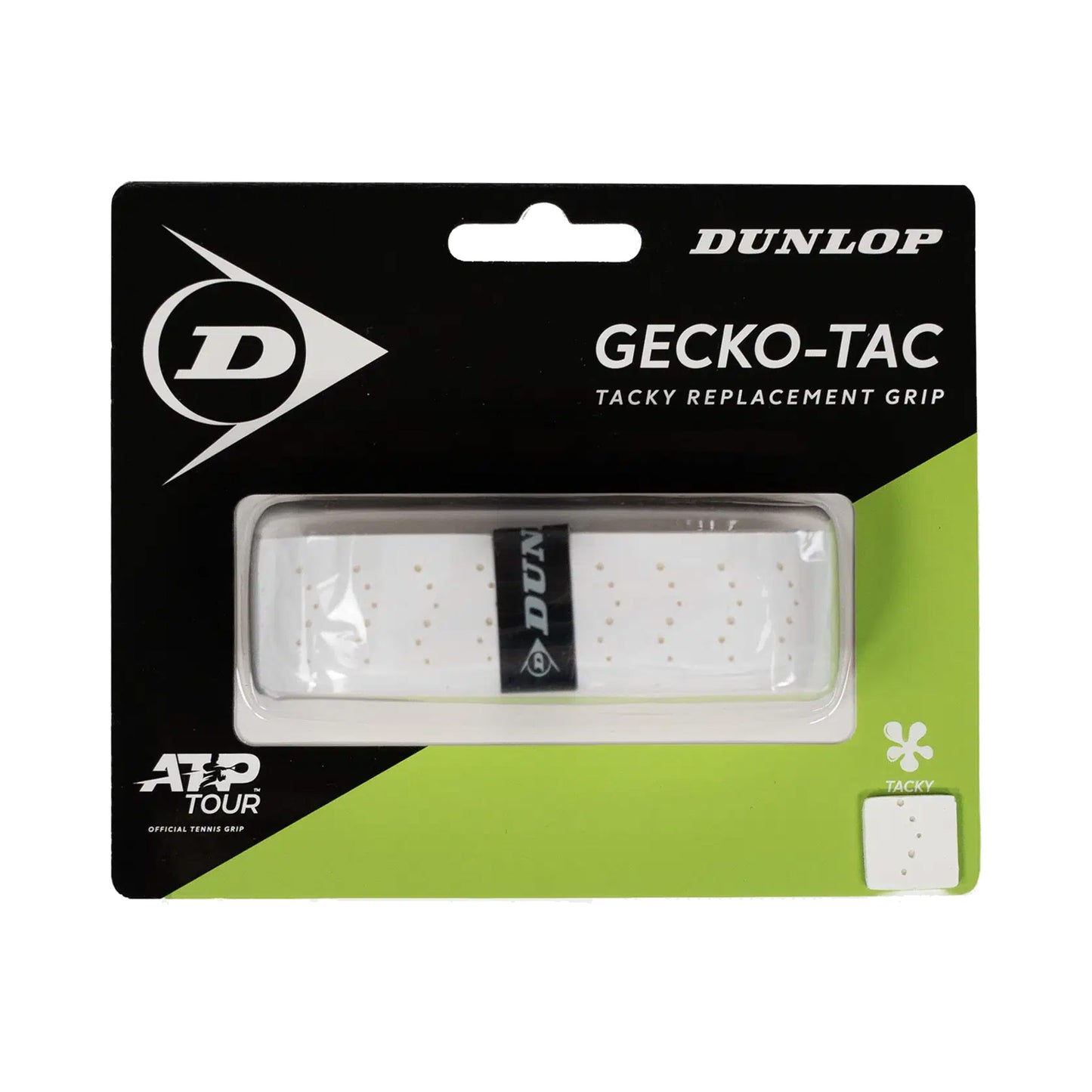 Dunlop Gecko-Tac Replacement Grip Enpack - vit Dunlop Gecko-Tac Replacement Grip Enpack - vit