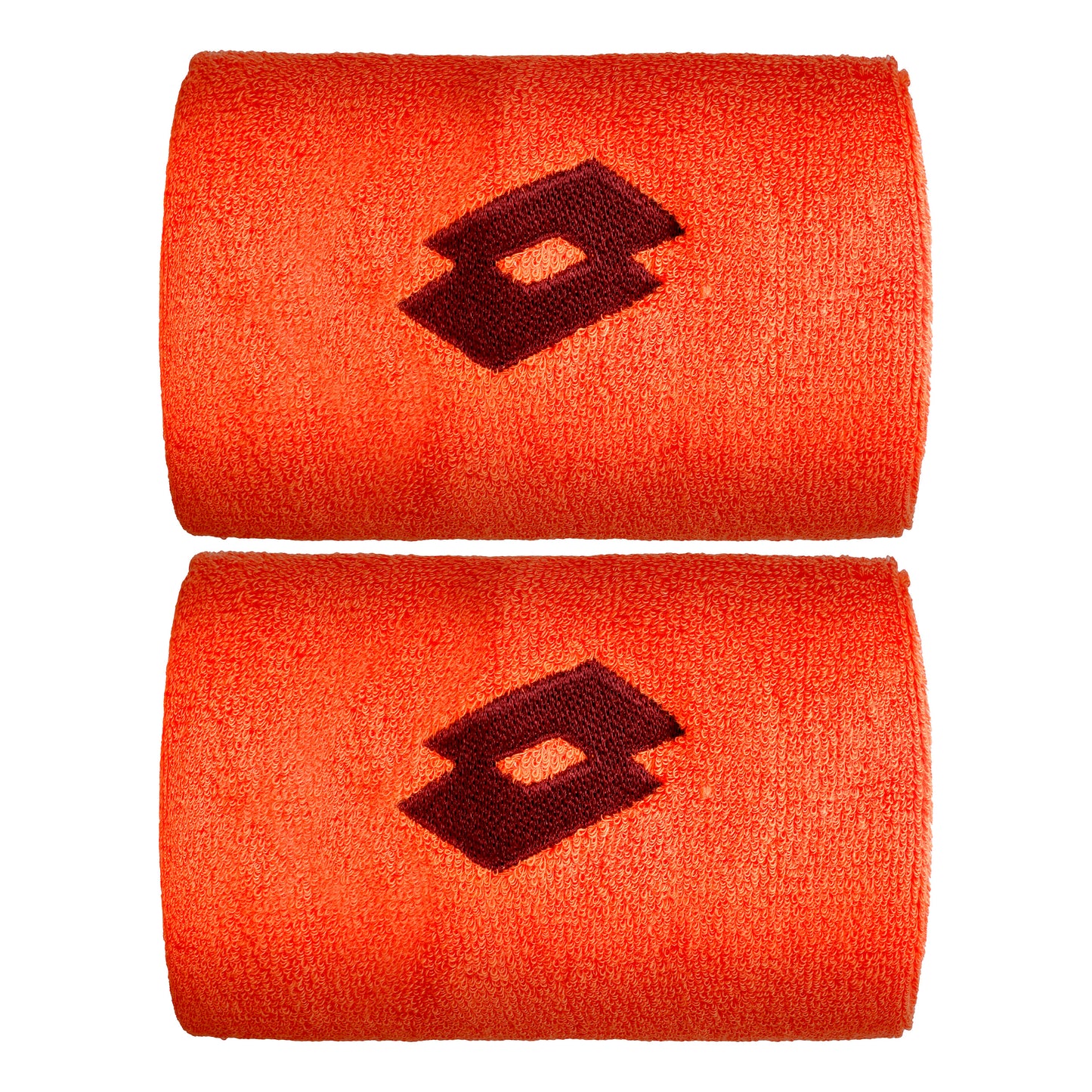 Lotto Svettband 2-pack kort - orange, mörkröd Lotto Svettband 2-pack kort - orange, mörkröd
