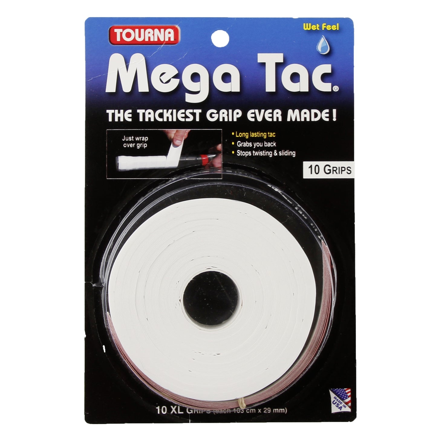 Tourna Mega Tac 10-pack-Vit Tourna Mega Tac 10-pack-Vit