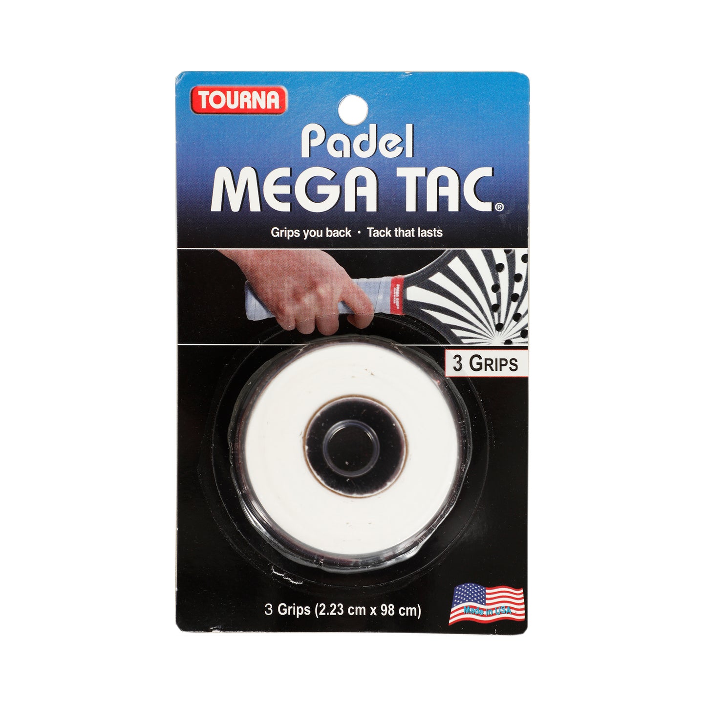 Tourna Padel Mega Tac 3-pack-Vit Tourna Padel Mega Tac 3-pack-Vit