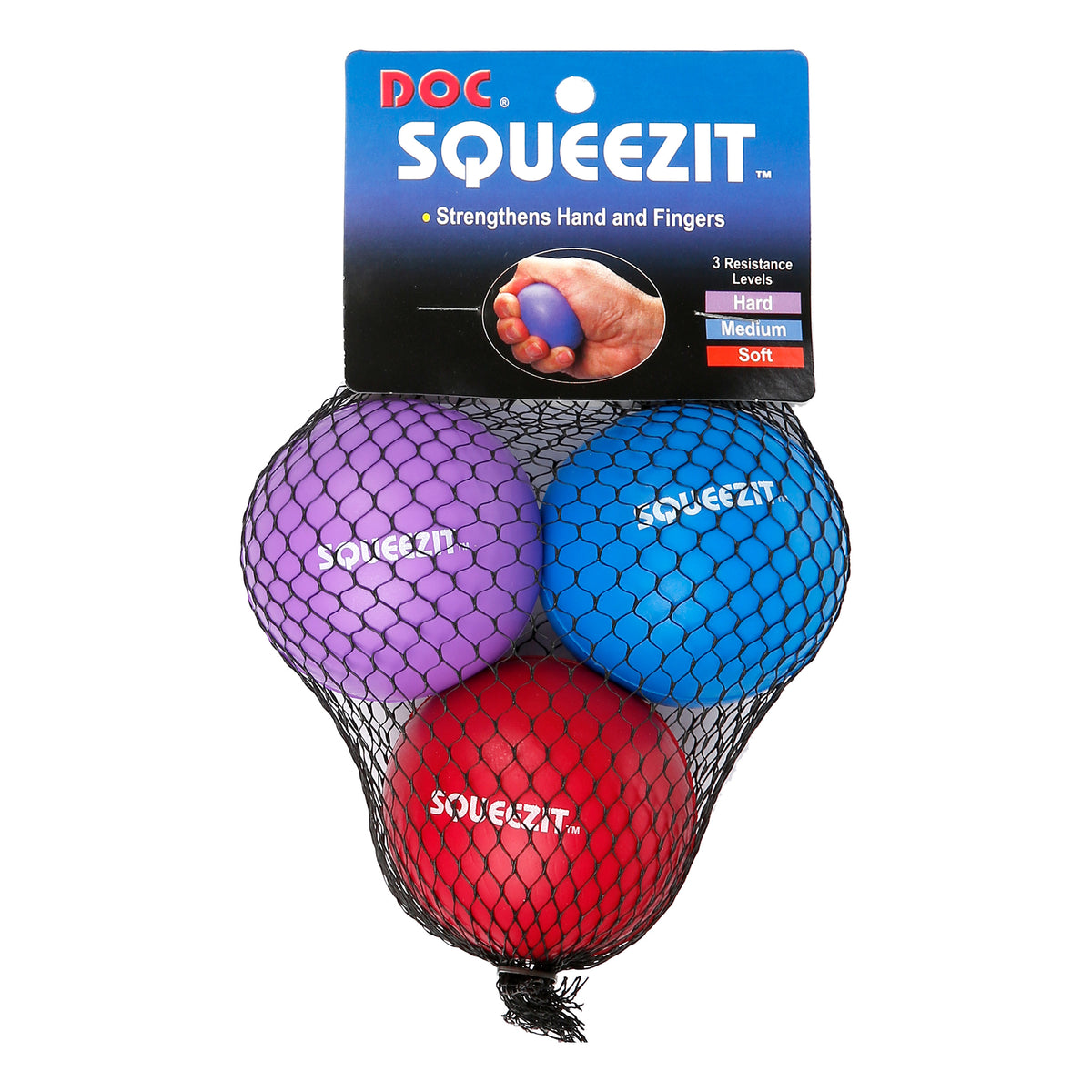 Tourna Squeez It Boll 3-pack-Blå,Lila Tourna Squeez It Boll 3-pack-Blå,Lila