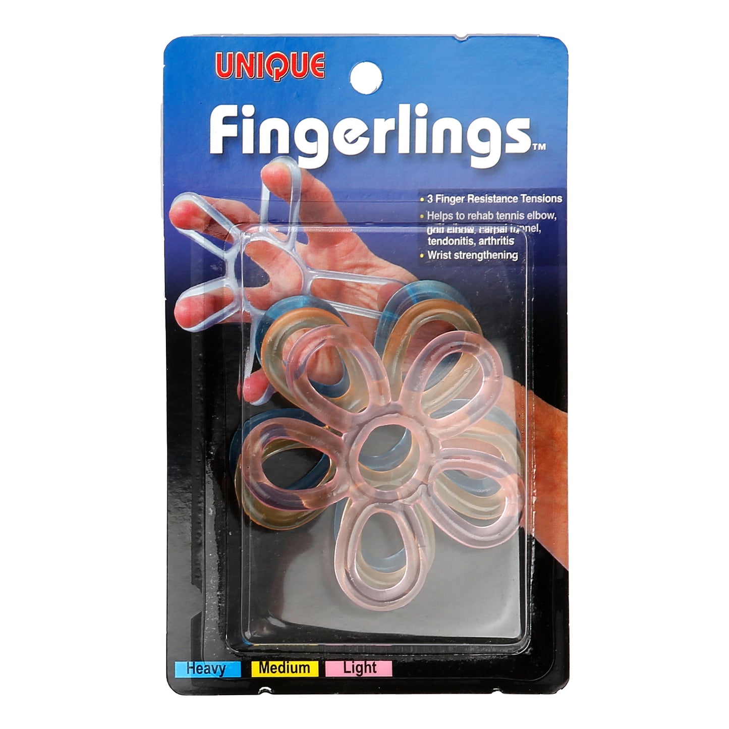 Tourna Fingerlings Bandage 3-pack-Svart Tourna Fingerlings Bandage 3-pack-Svart