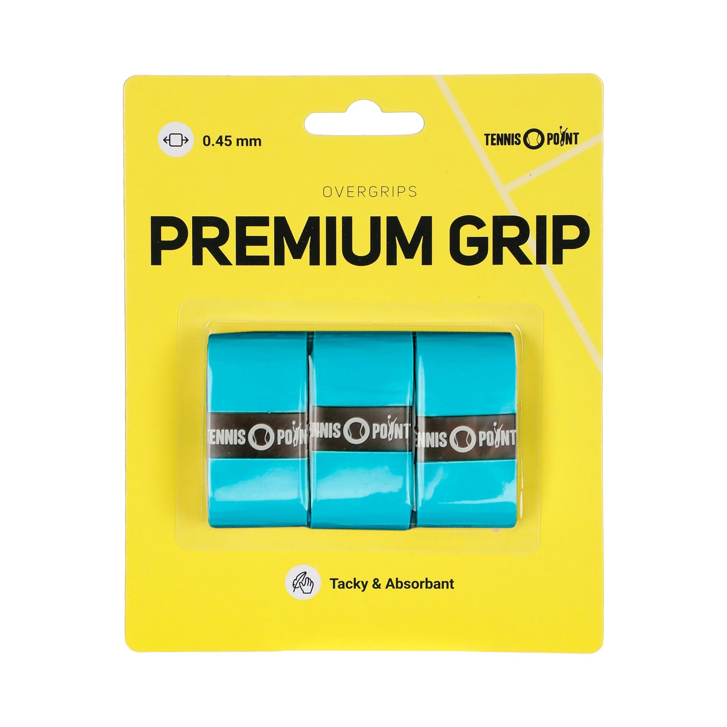Tennis-Point Premium Grip 3-pack-Blå Tennis-Point Premium Grip 3-pack-Blå