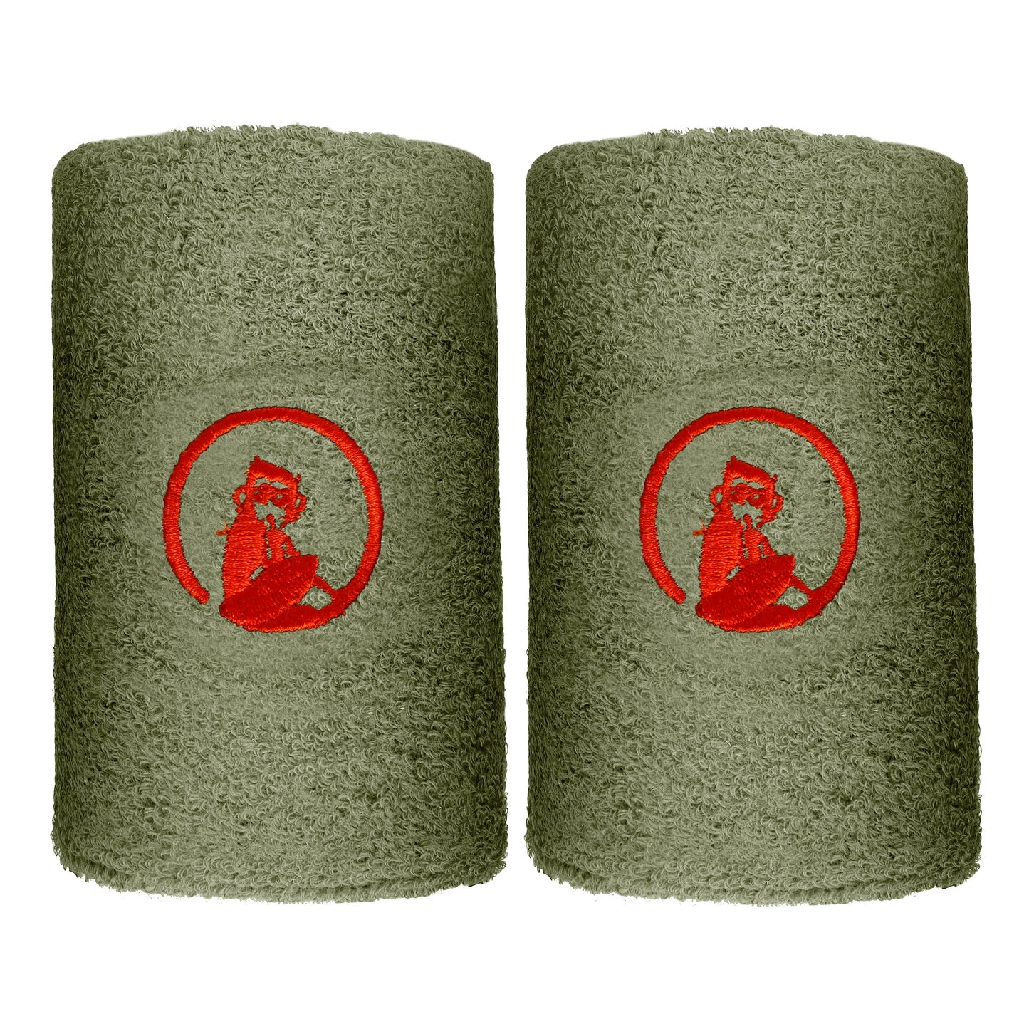 Quiet Please Svettband 2-pack lång - oliv Quiet Please Svettband 2-pack lång - oliv
