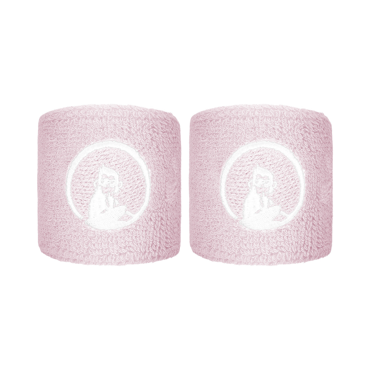 Quiet Please Svettband 2-pack kort - syrén, vit Quiet Please Svettband 2-pack kort - syrén, vit