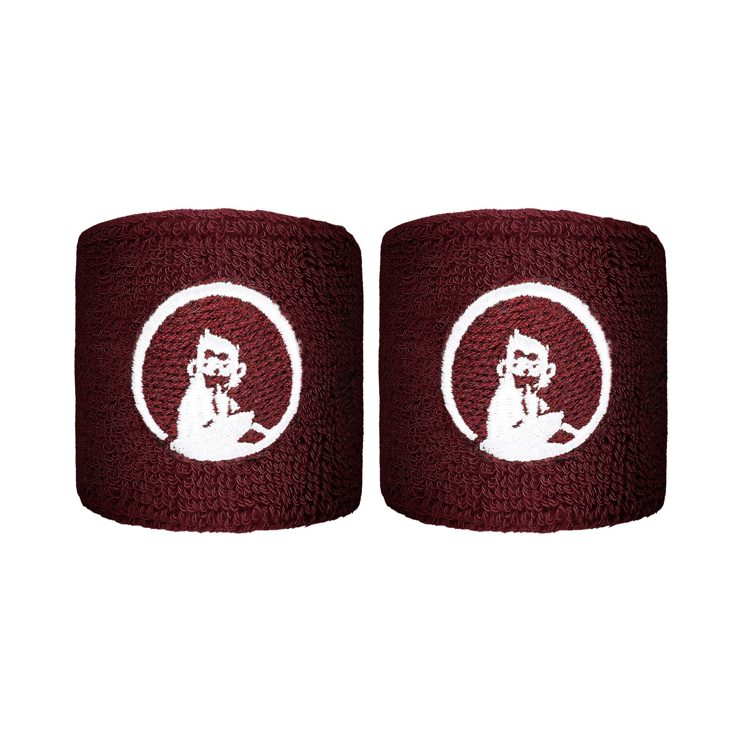 Quiet Please Svettband 2-pack kort - rött vin Quiet Please Svettband 2-pack kort - rött vin
