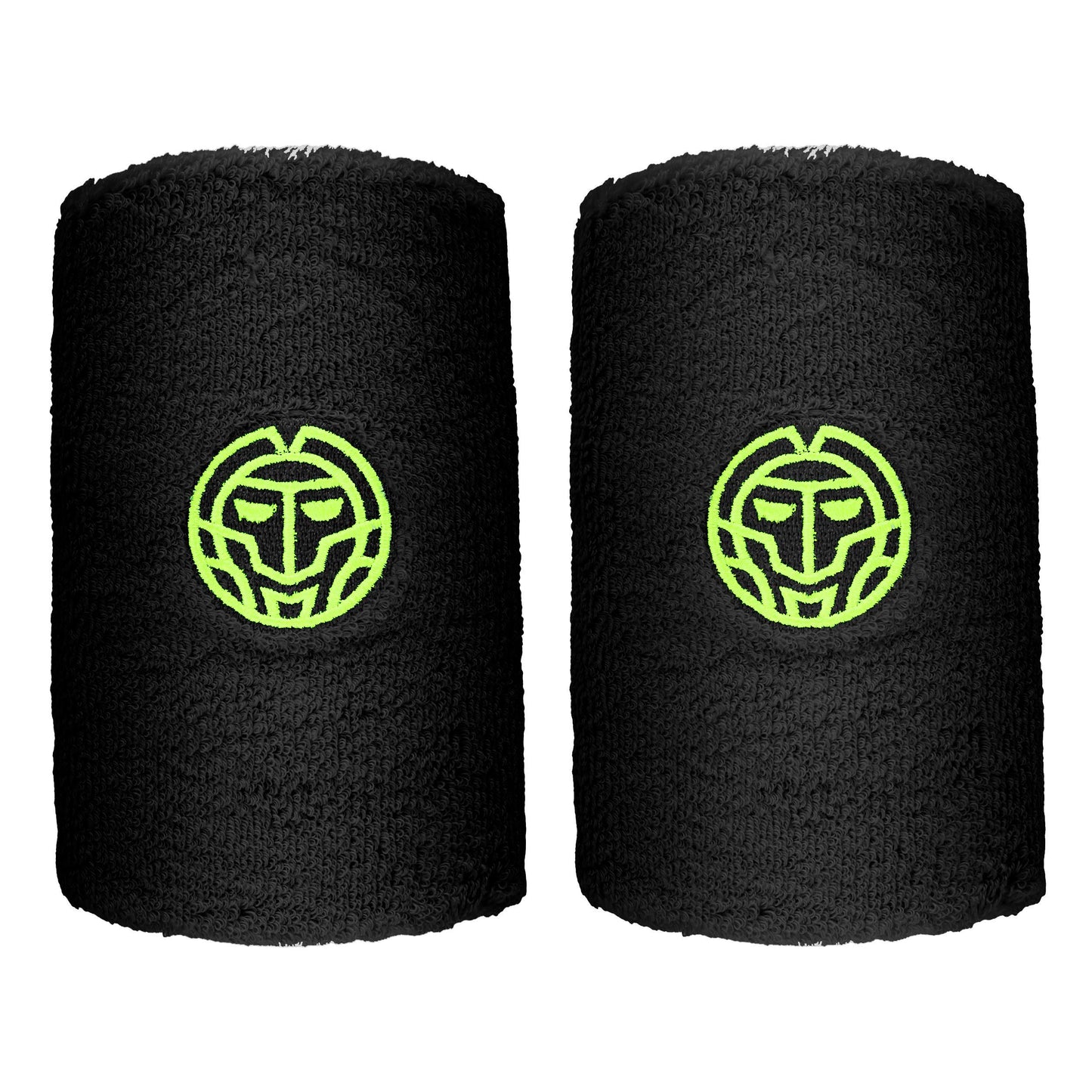 BIDI BADU Night Flash Svettband 2-pack lång - svart, neongul BIDI BADU Night Flash Svettband 2-pack lång - svart, neongul