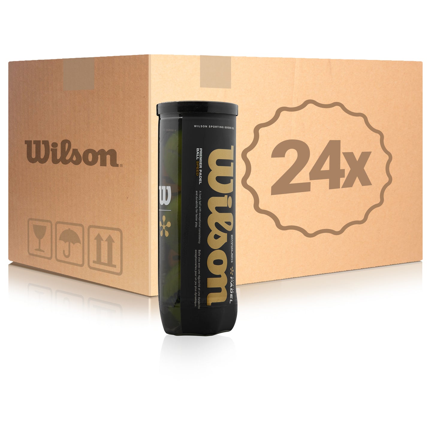Wilson 24x 3-pack rör Premier Padel Speed X3 Ball I kartong Wilson 24x 3-pack rör Premier Padel Speed X3 Ball I kartong