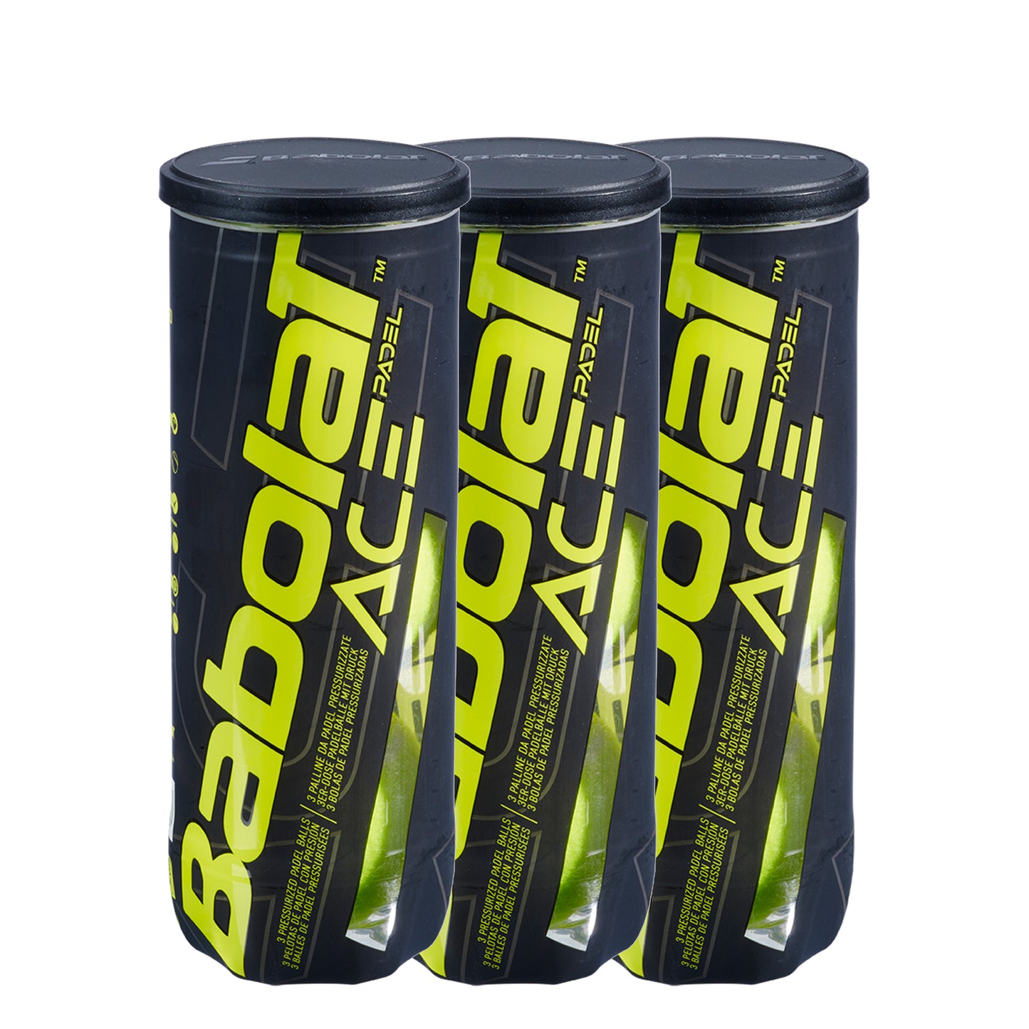 Babolat 3x 3-pack rör Ace Padel X3 Babolat 3x 3-pack rör Ace Padel X3
