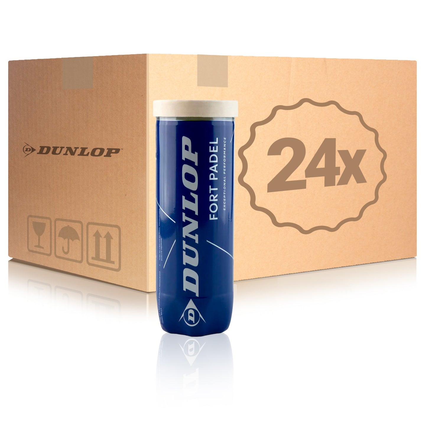 Dunlop 24x 3-pack rör Fort Padel Dunlop 24x 3-pack rör Fort Padel