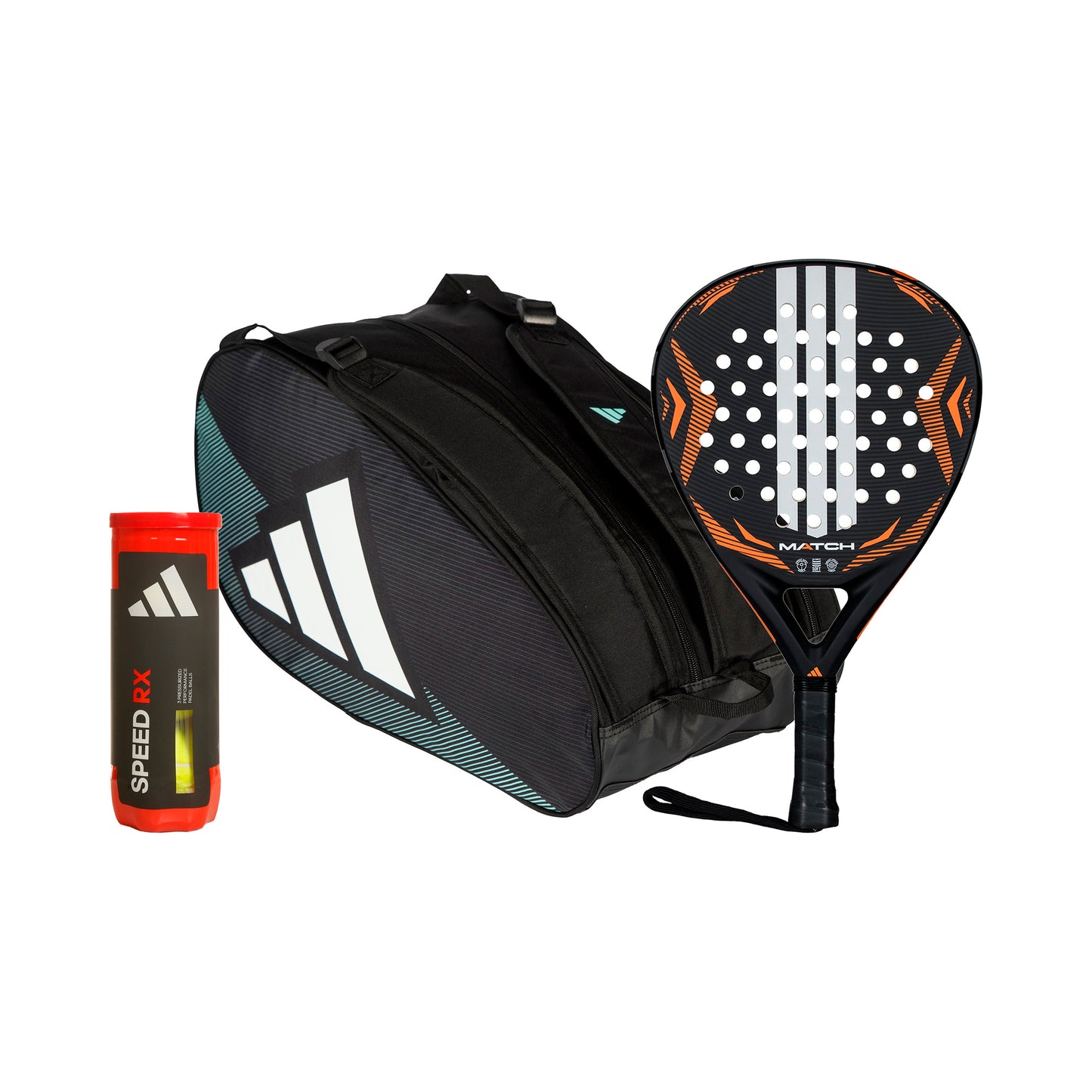 adidas Match 2026 Plus racketväska, Plus bollrör adidas Match 2026 Plus racketväska, Plus bollrör