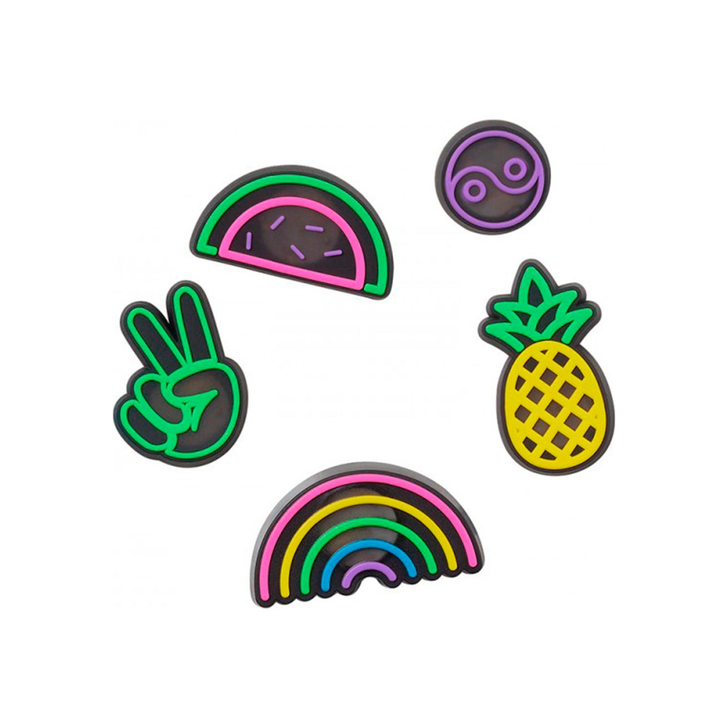 Crocs Lights Up Fun Sonstiges 5-pack Unisex - flerfärgad Crocs Lights Up Fun Sonstiges 5-pack Unisex - flerfärgad