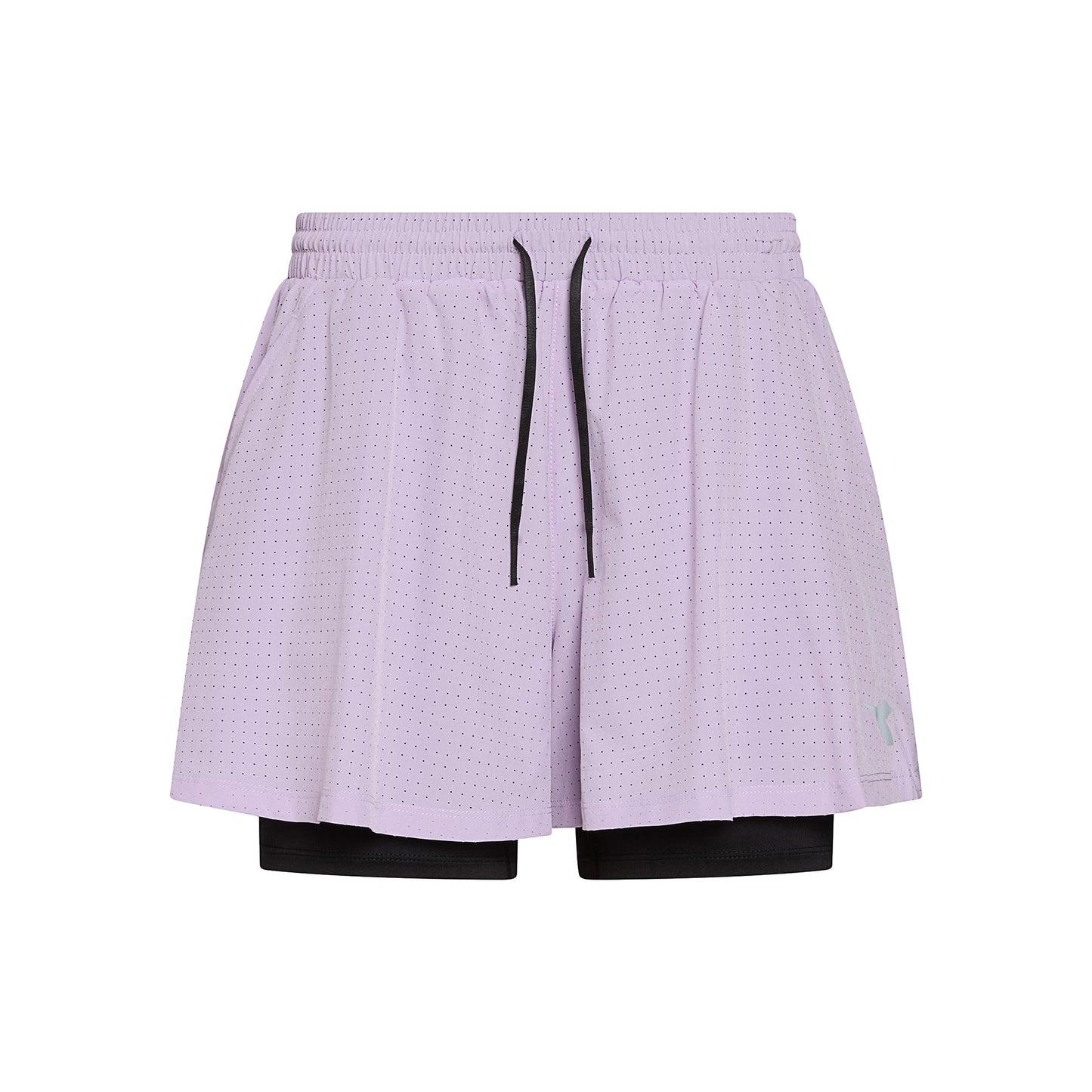 Diadora 2in1 Shorts Damer - syrén Diadora 2in1 Shorts Damer - syrén