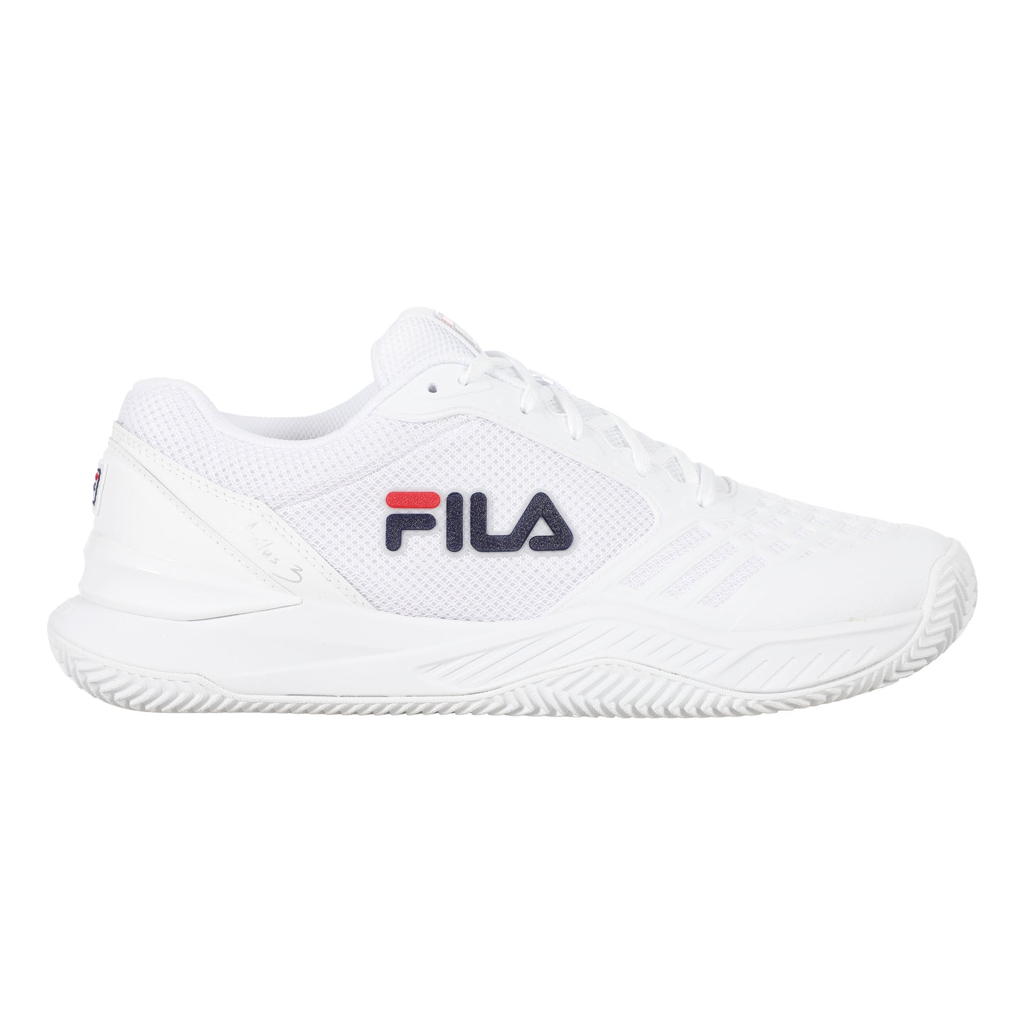 Fila Axilus 3 Sko För Grus Damer-Vit,Mörkblå
