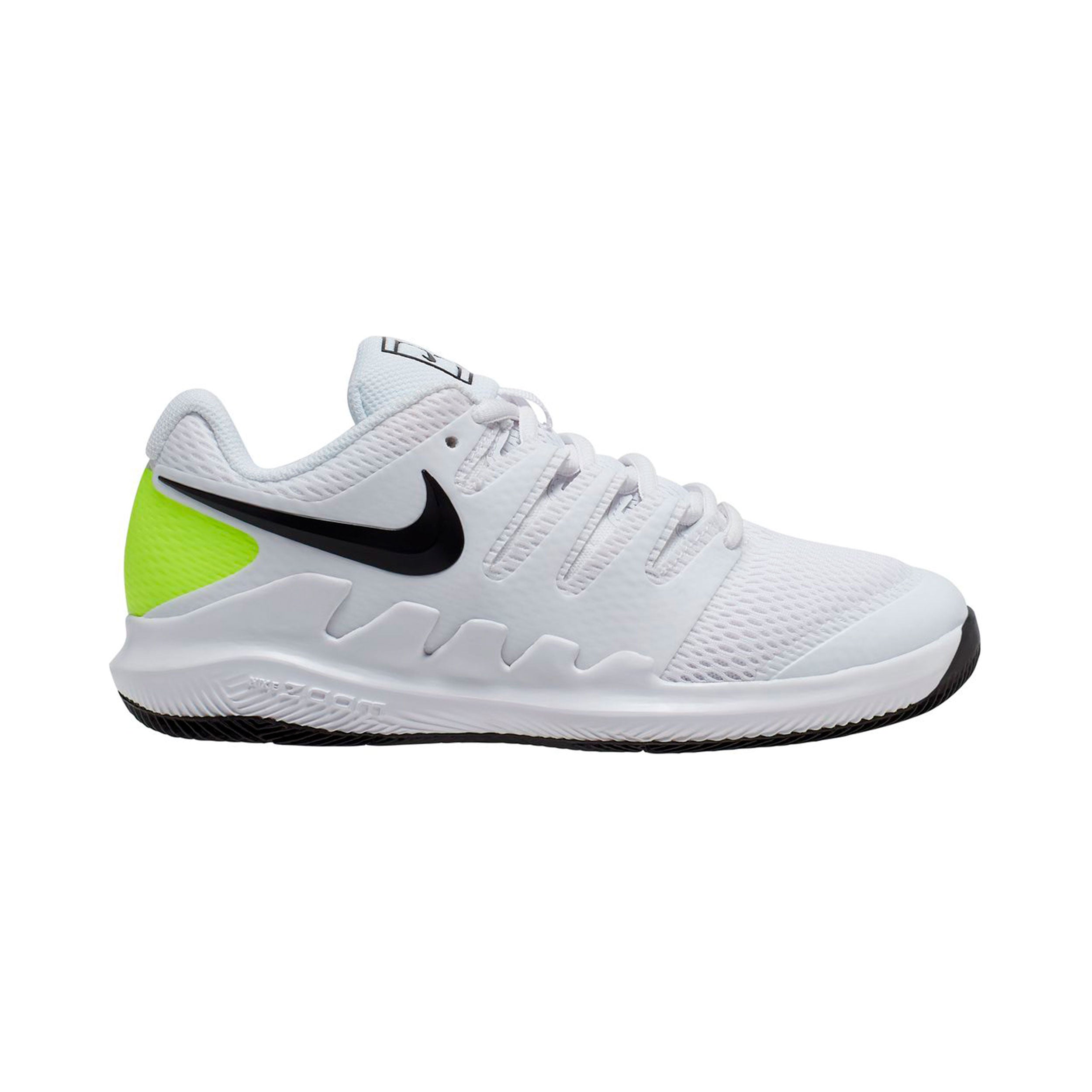 Nike Vapor X Allroundsko Barn-vit, neongrön