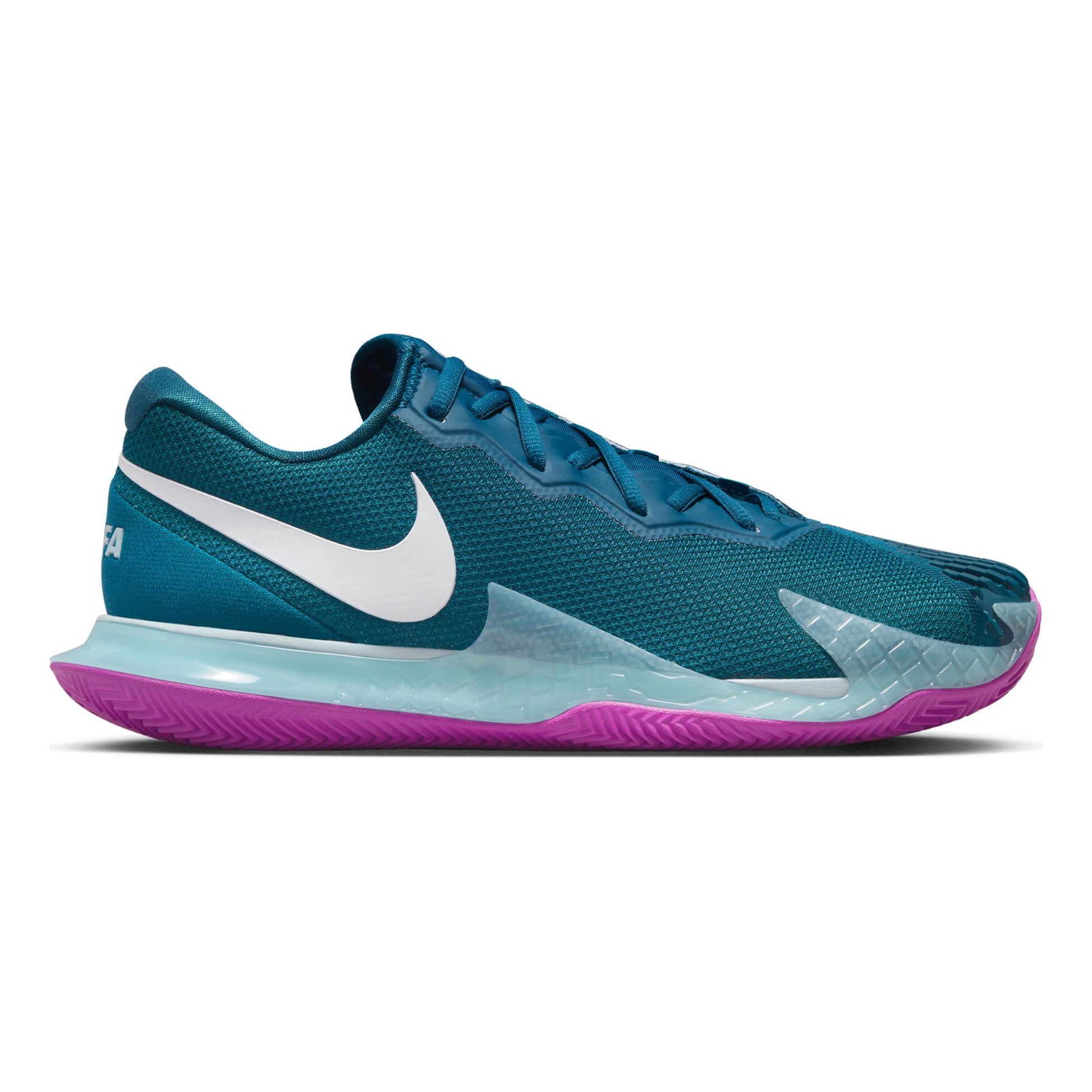 Nike Court Air Zoom Vapor Cage 4 Rafa Sko för grus Herrar - petrol, lila
