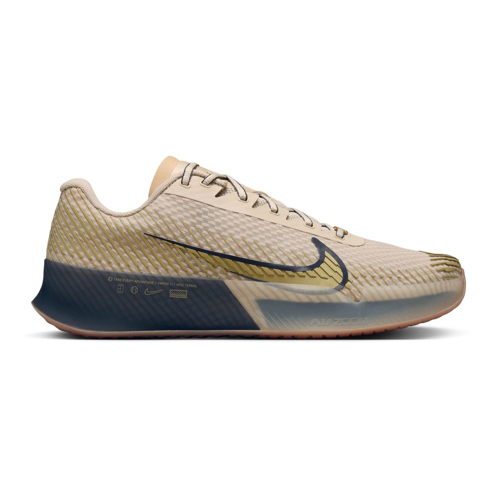 Nike Air Zoom Vapor 11 Premium Allroundsko Herrar-Beige,Mörkblå