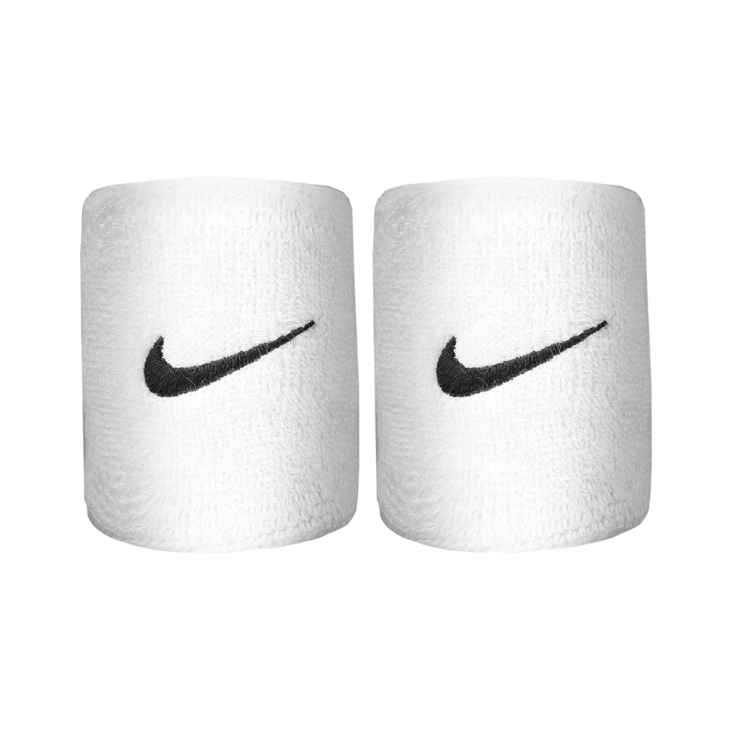 Nike Swoosh Svettband 2-pack kort - vit, svart