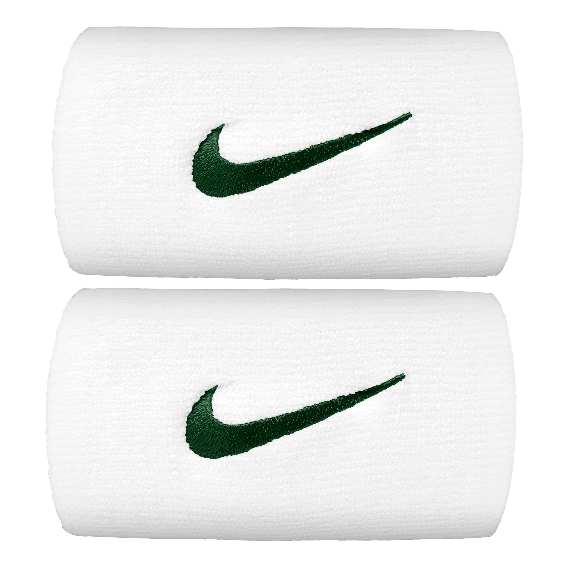 Nike Premier DW Svettband 2-pack lång - vit, mörkgrön