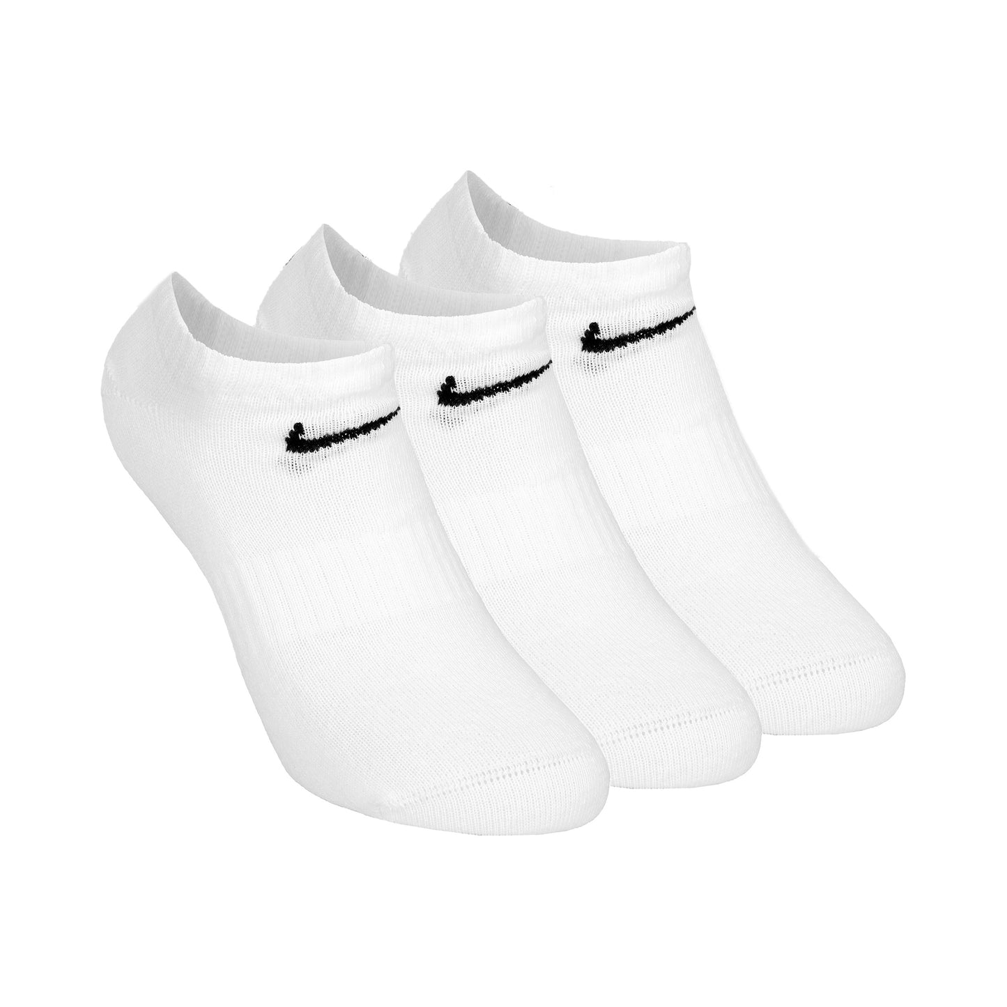 Nike Everyday Lightweight No Show Tennisstrumpor 3-pack Unisex - vit, svart