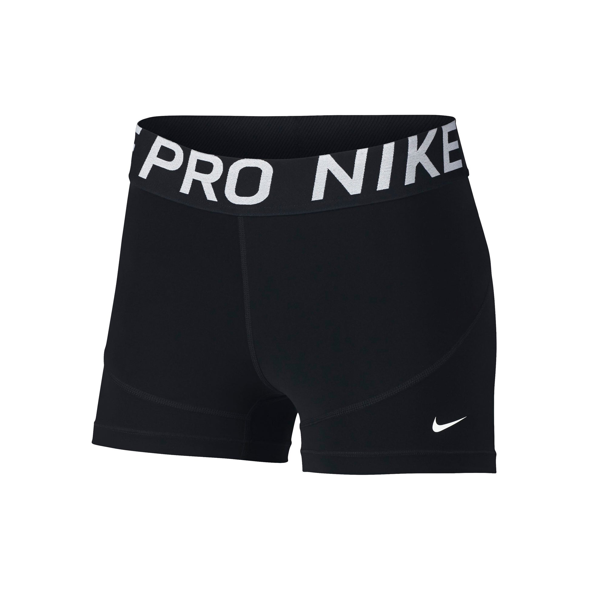 Nike Dri-Fit Big Kids 3in Shorts Flickor-svart,vit