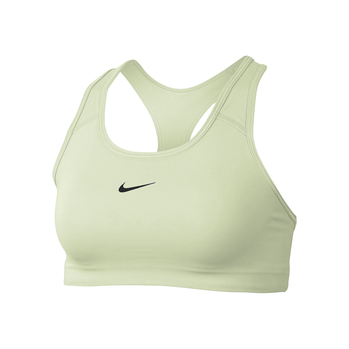Nike Dri-Fit Swoosh Sport-behå Damer - citrongul, svart