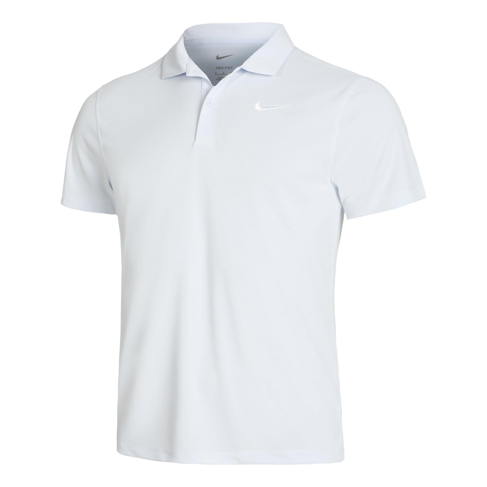 Nike Dri-Fit Victory Court Solid Polo Herrar - vit, ljusgrå