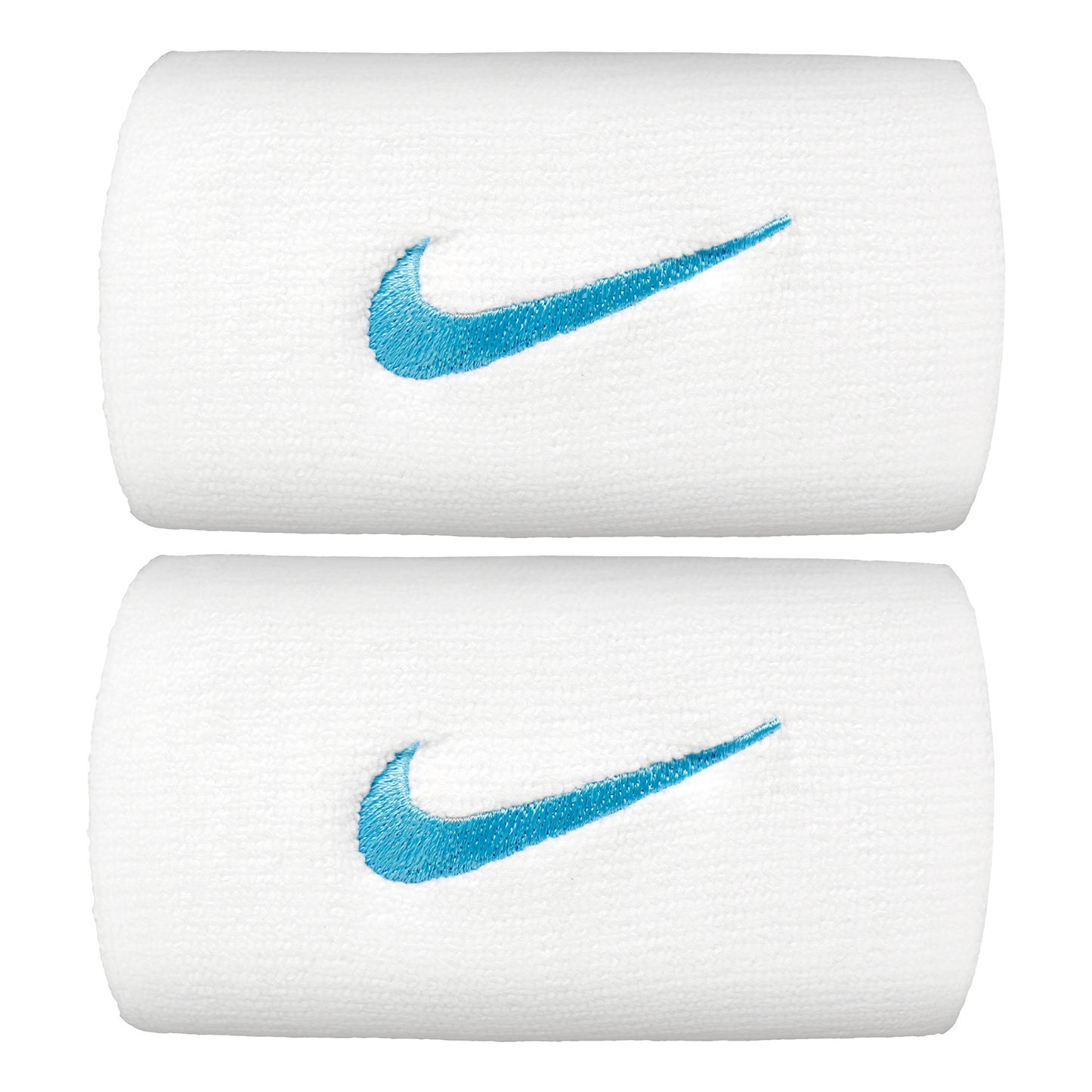 Nike Premier DW Svettband 2-pack lång - vit, ljusblå