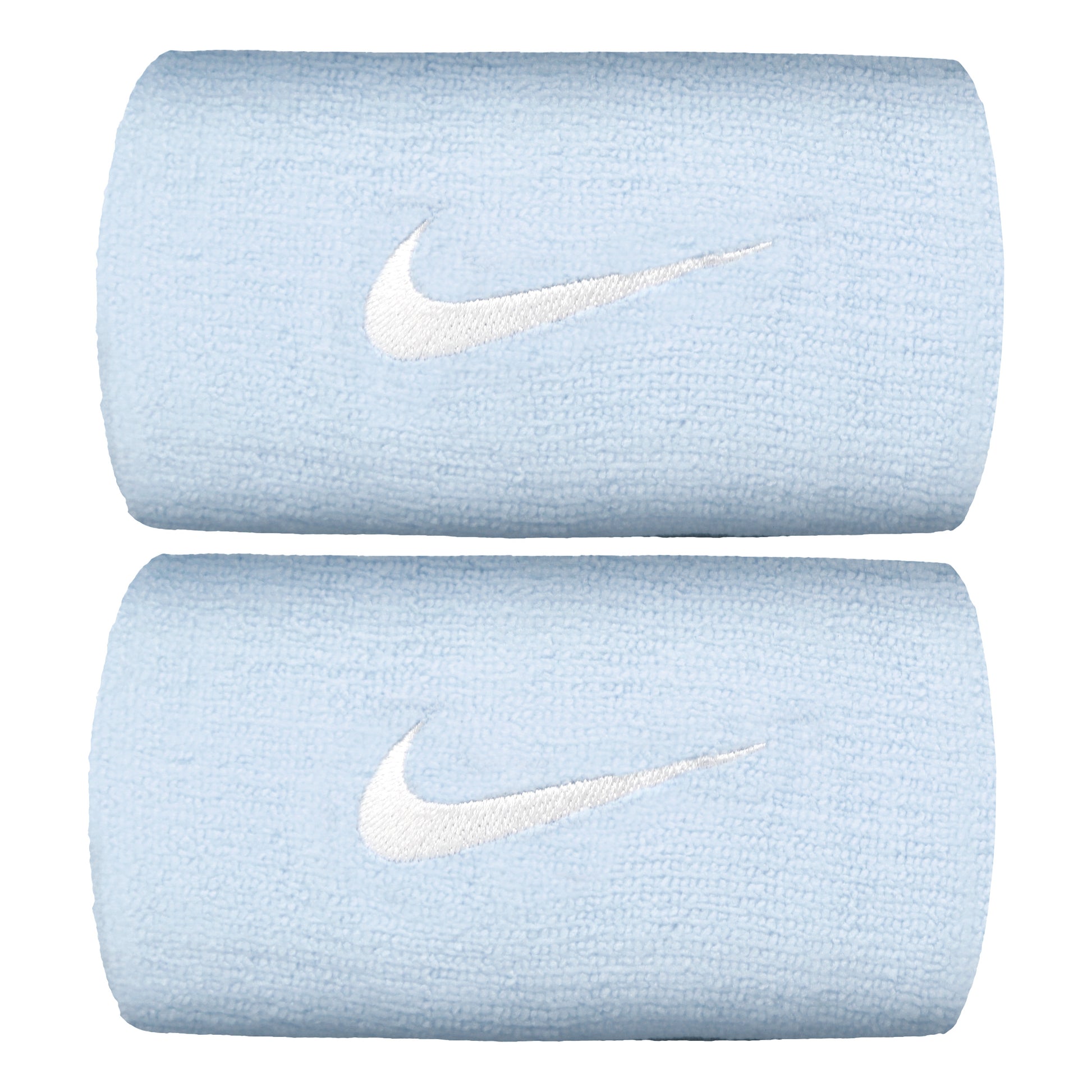Nike Premier DW Svettband 2-pack lång - ljusblå, vit