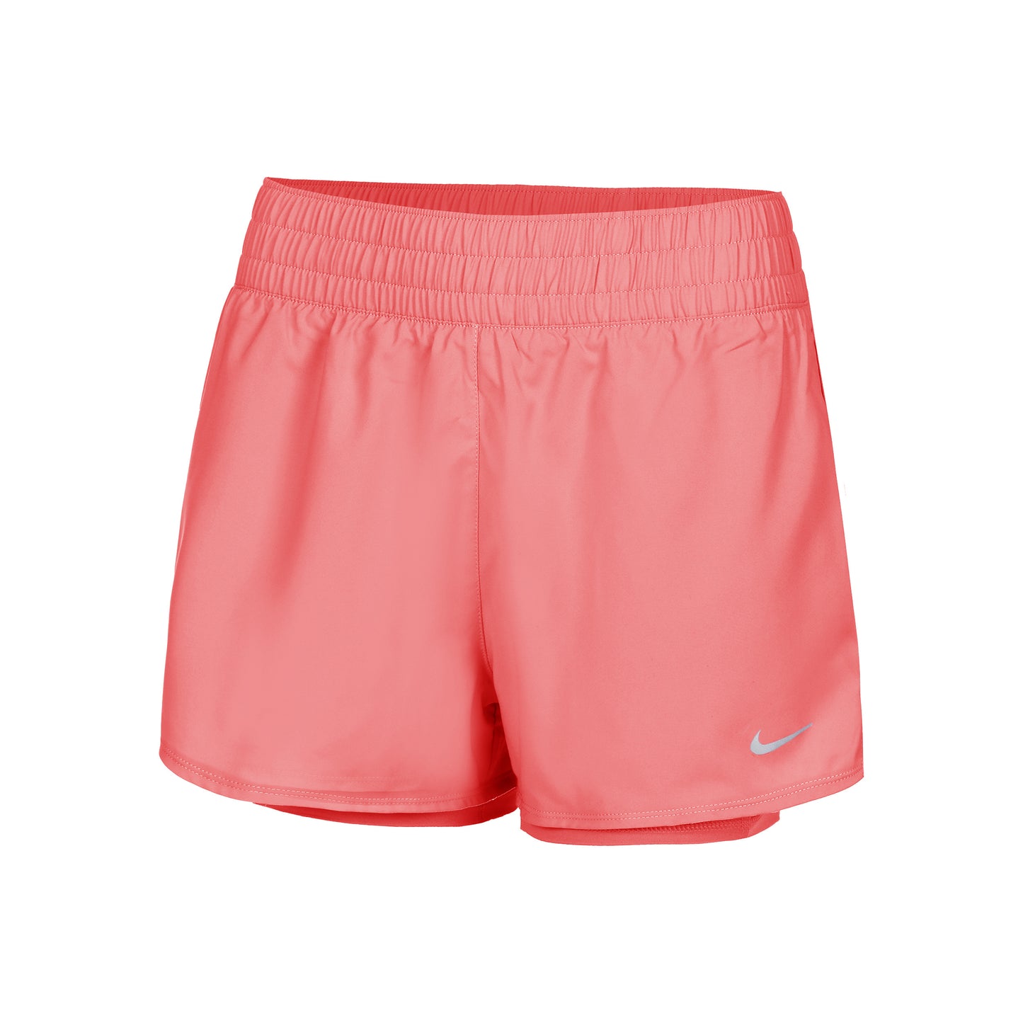 Nike Dri-Fit One Mid Rise 2in1 3in Shorts Damer - korall,