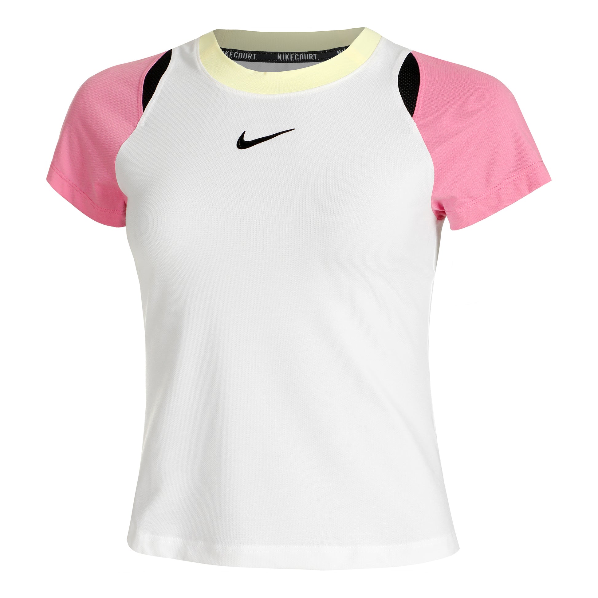 Nike Court Dri-Fit Advantage T-shirt Damer - vit, pink