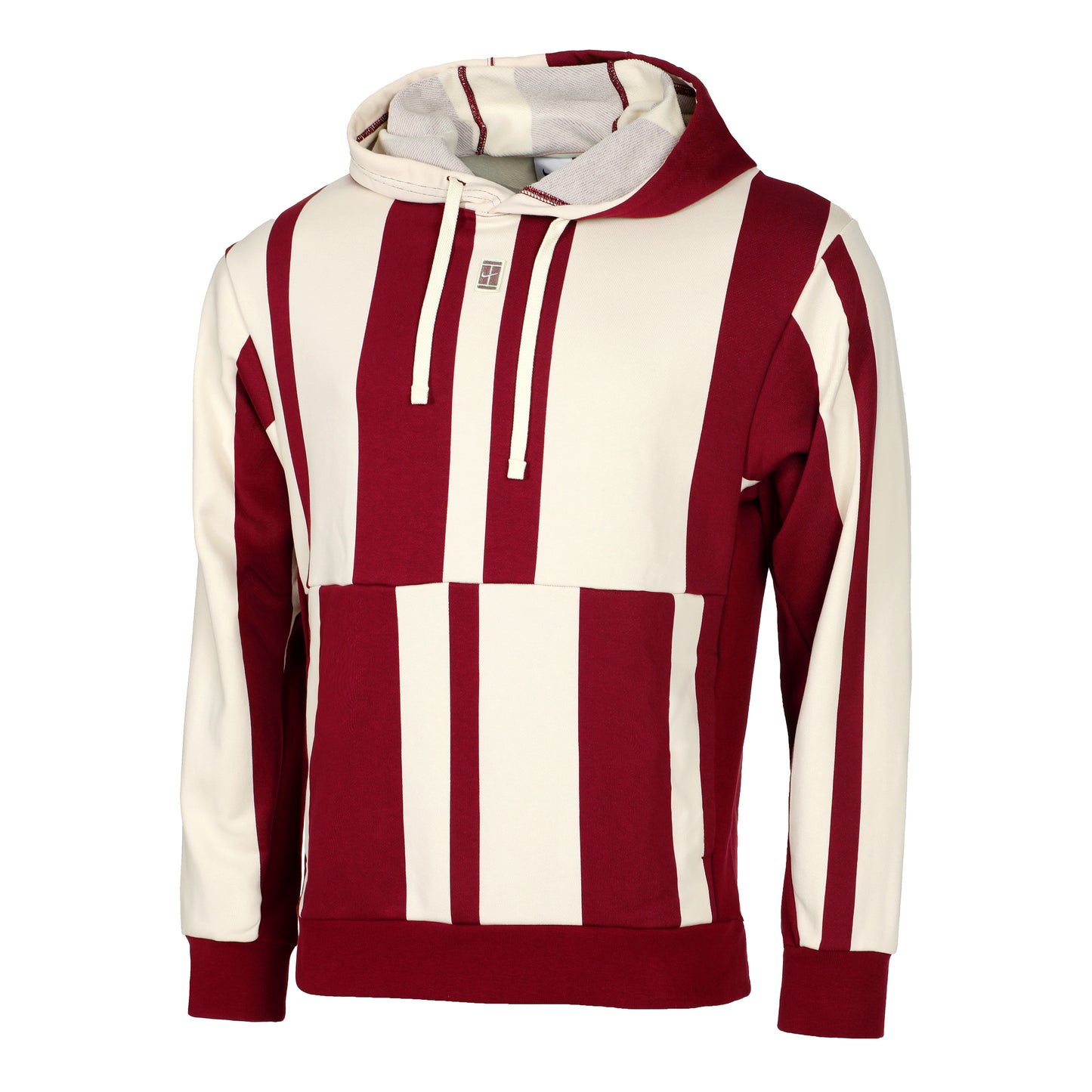 Nike Court Dri-Fit Heritage Fleece Huvtröja Herrar - röd, creme