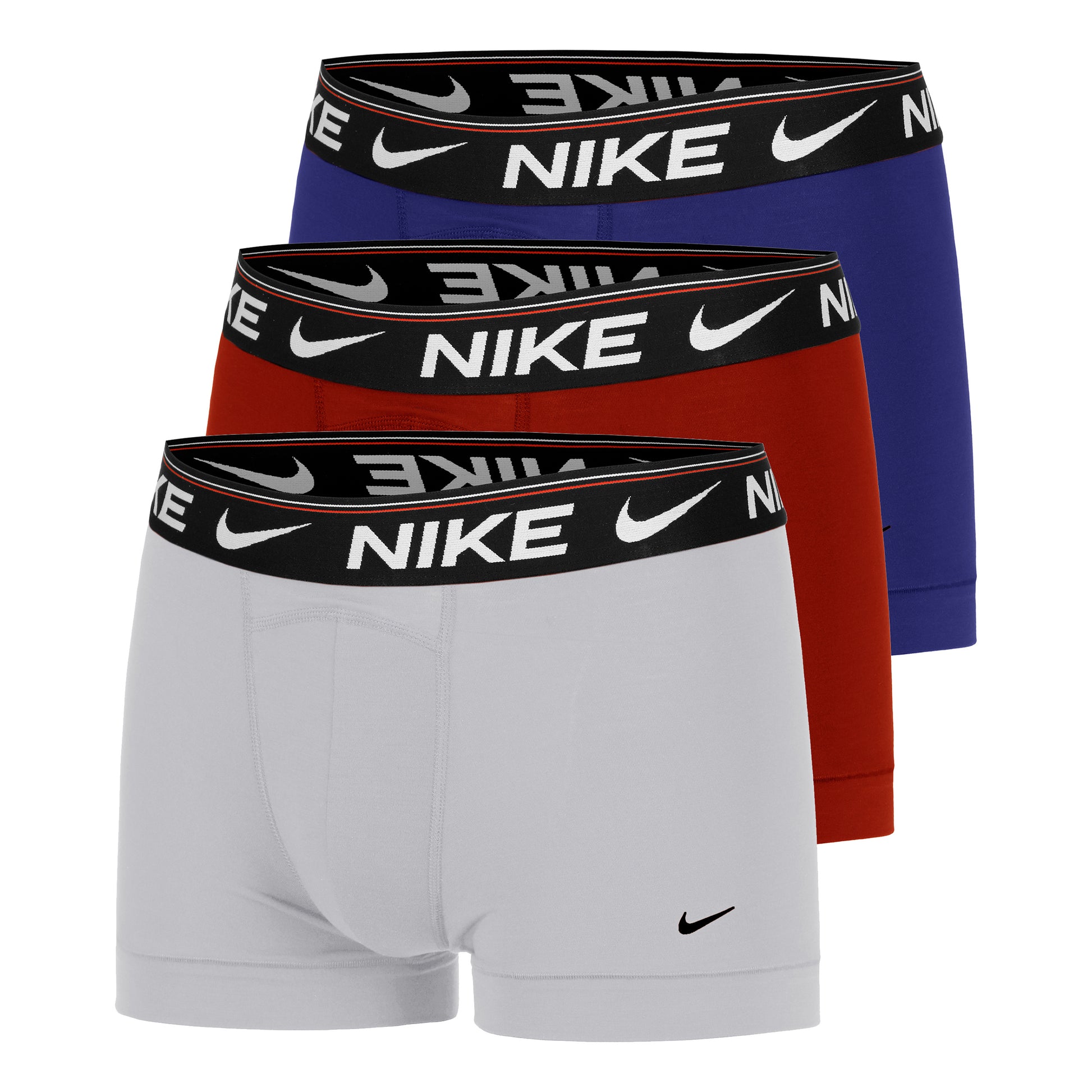 Nike Ultra Comfort Boxershorts 3-pack Herrar - grå, röd