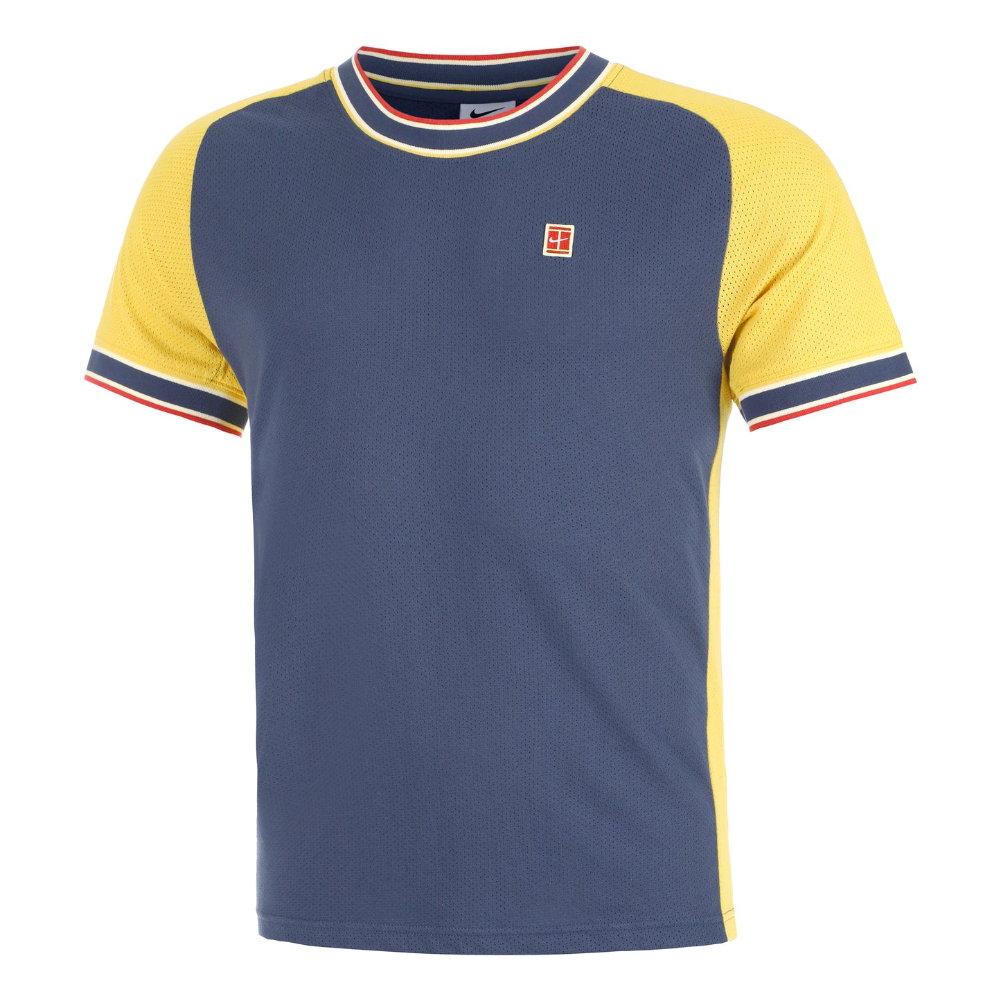Nike Court Heritage T-shirt Herrar - mörkblå, flerfärgad