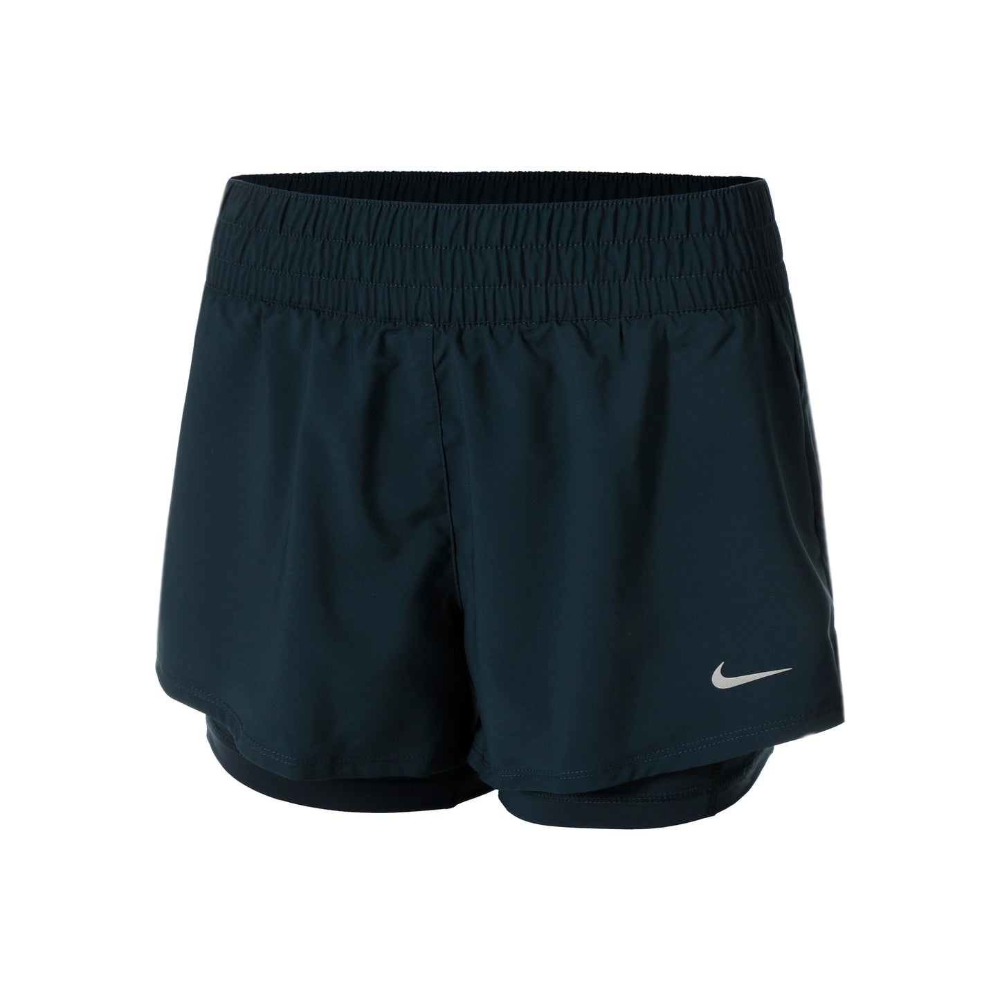 Nike Dri-Fit One Mid Rise 2in1 3in Shorts Damer - mörkblå, petrol