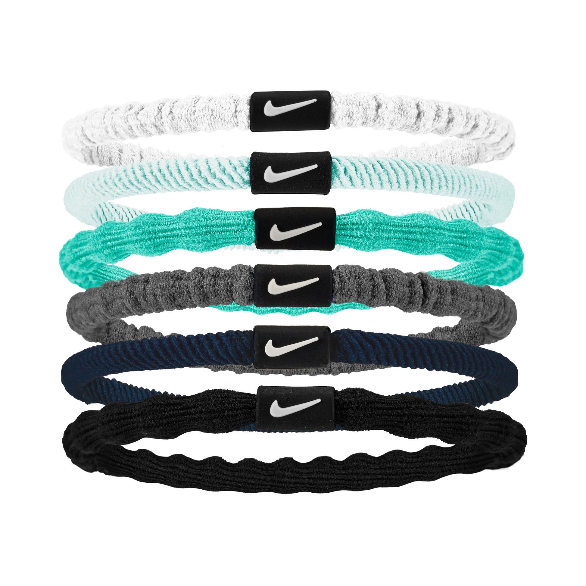 Nike Flex Hair Tie Hårband 6-pack Unisex - flerfärgad, vit