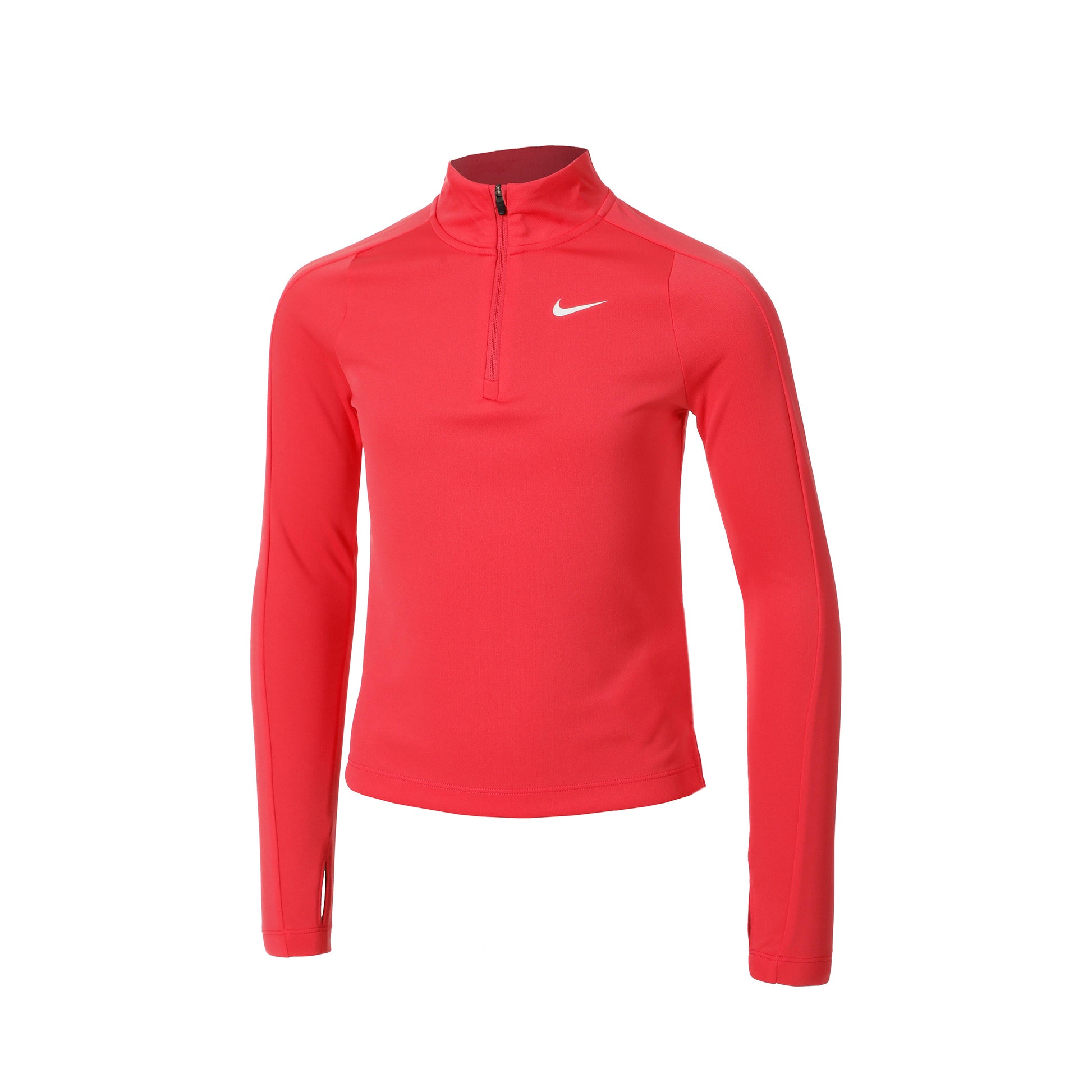 Nike Dri-Fit Half-Zip Långärmat Flickor - neonpink,