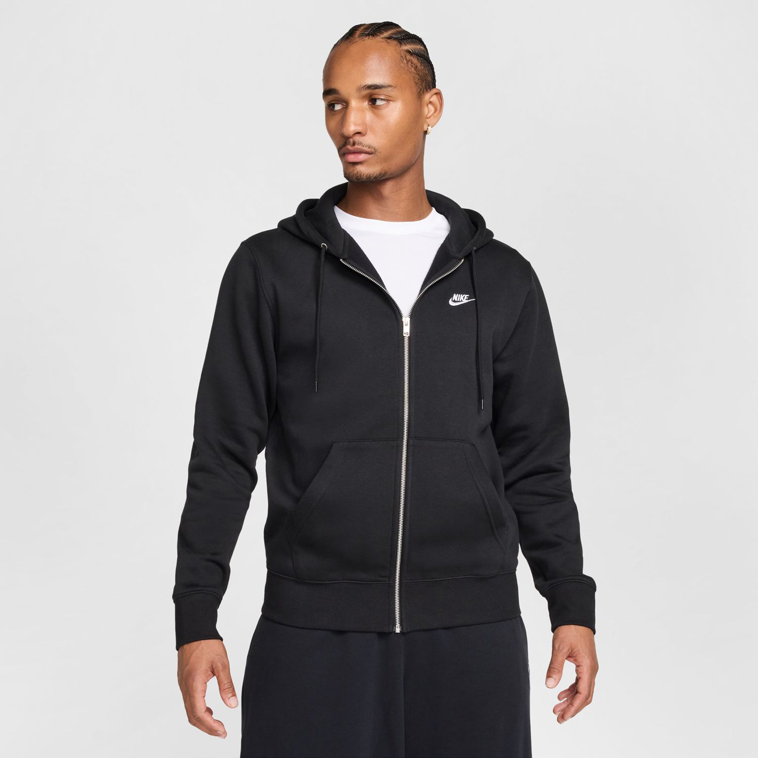 Nike Club Bb Full-Zip Sweat-jacka Herrar-Svart