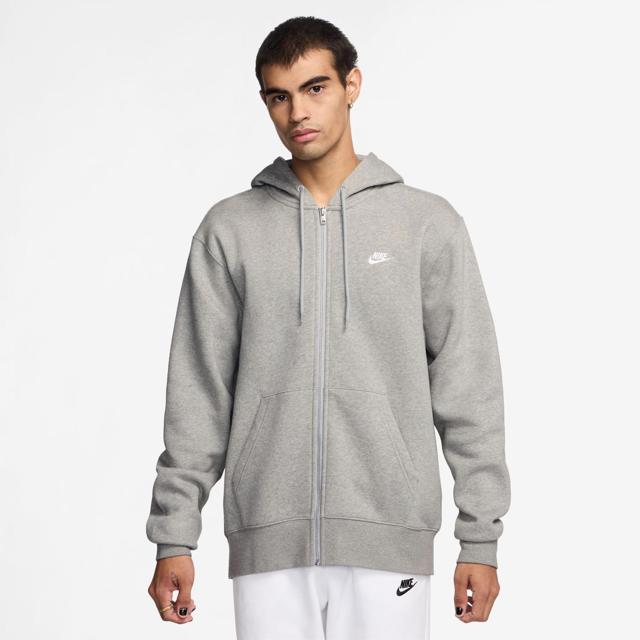 Nike Club Bb Full-Zip Sweat-jacka Herrar-Grå