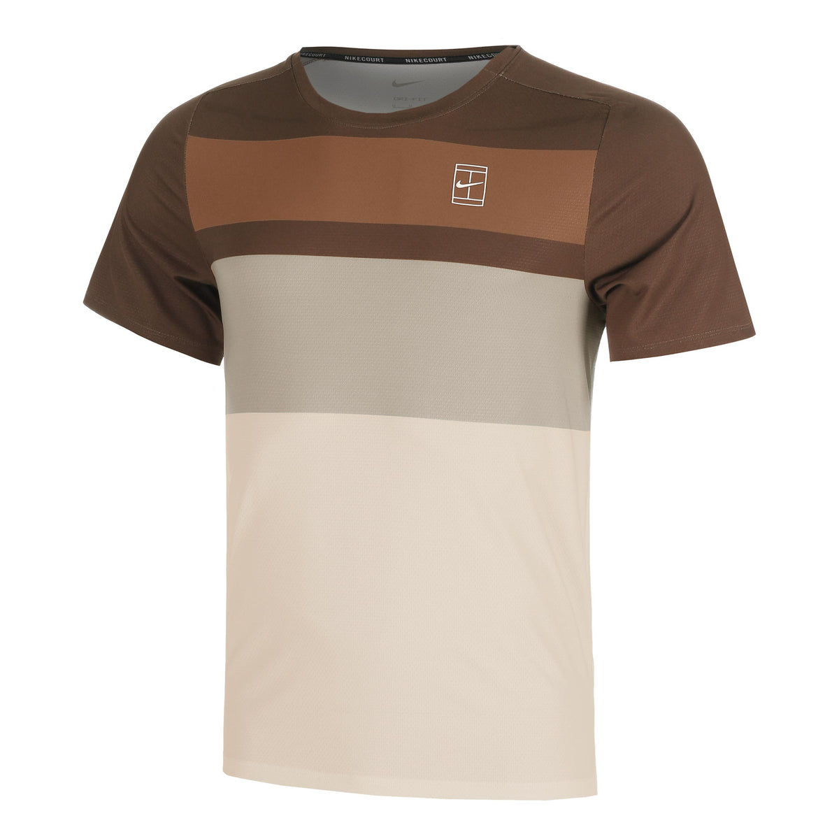 Nike Court Dri-FIT Advantage Print T-shirt Herrar-Brun