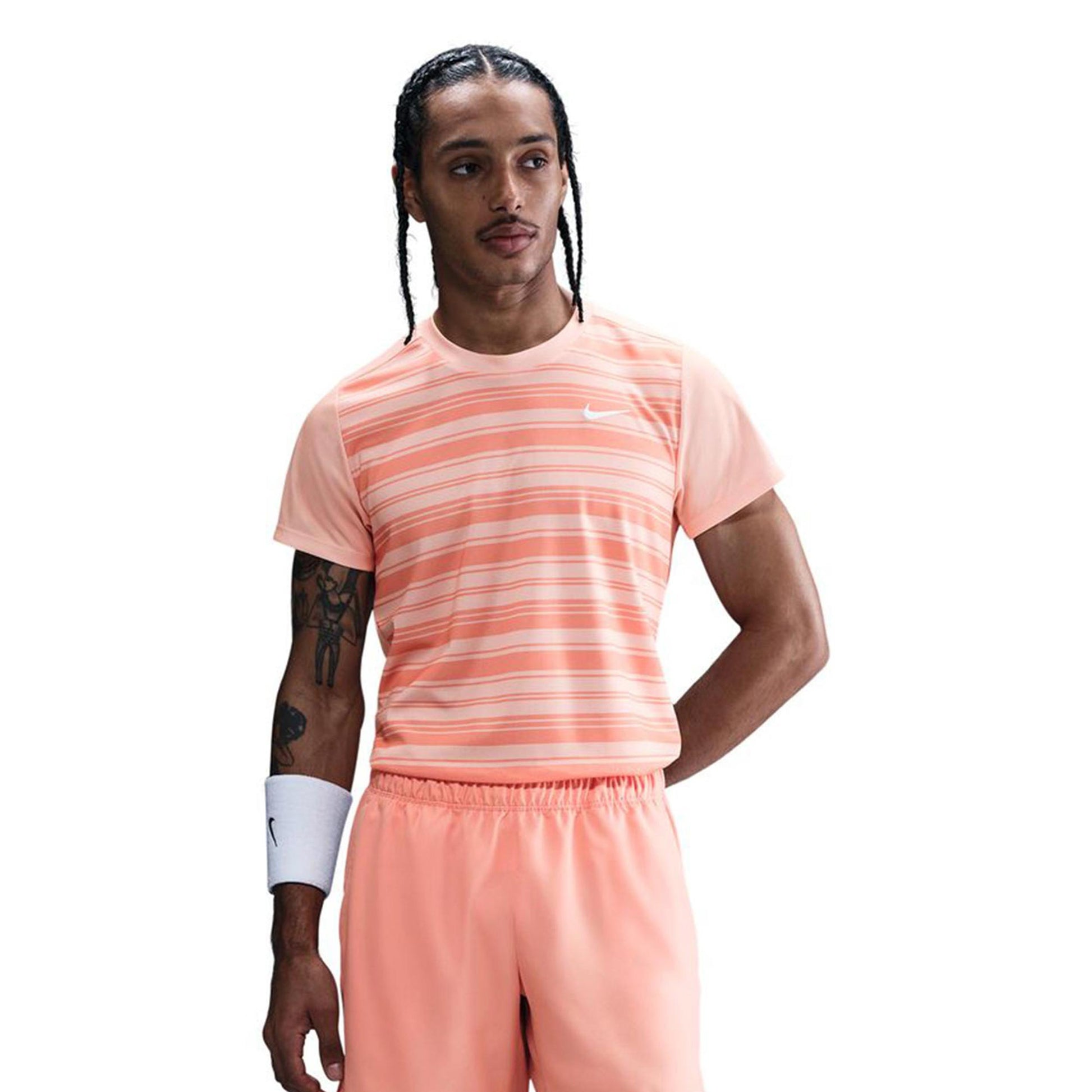 Nike Court Dri-FIT Victory Print T-shirt Herrar-Korall